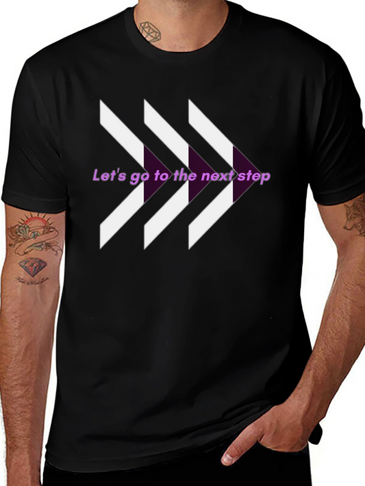 Next Step Graphic Tee - Stylish Arrow Design