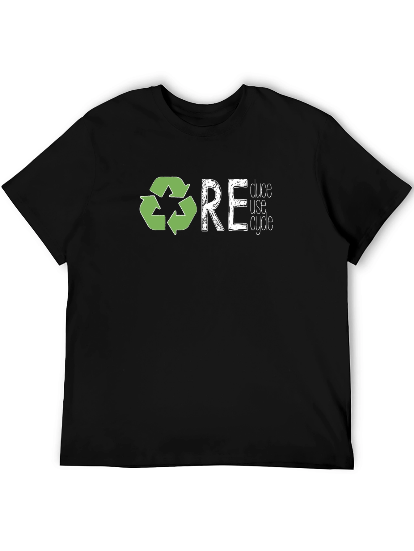 Reduce Reuse Recycle Graphic T-Shirt - Eco-Friendly Tee