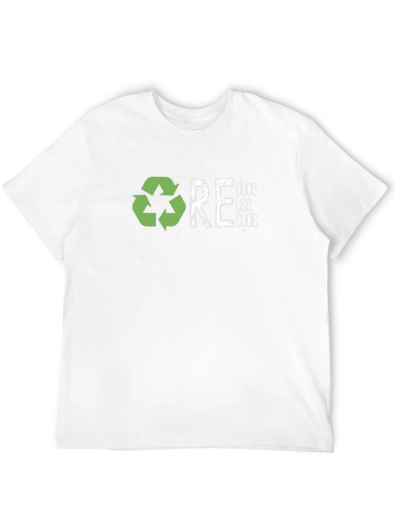 Reduce Reuse Recycle Graphic T-Shirt - Eco-Friendly Tee