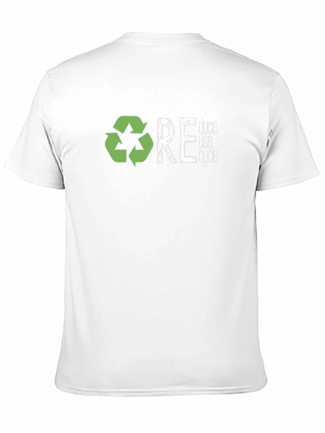 Reduce Reuse Recycle Graphic T-Shirt - Eco-Friendly Tee