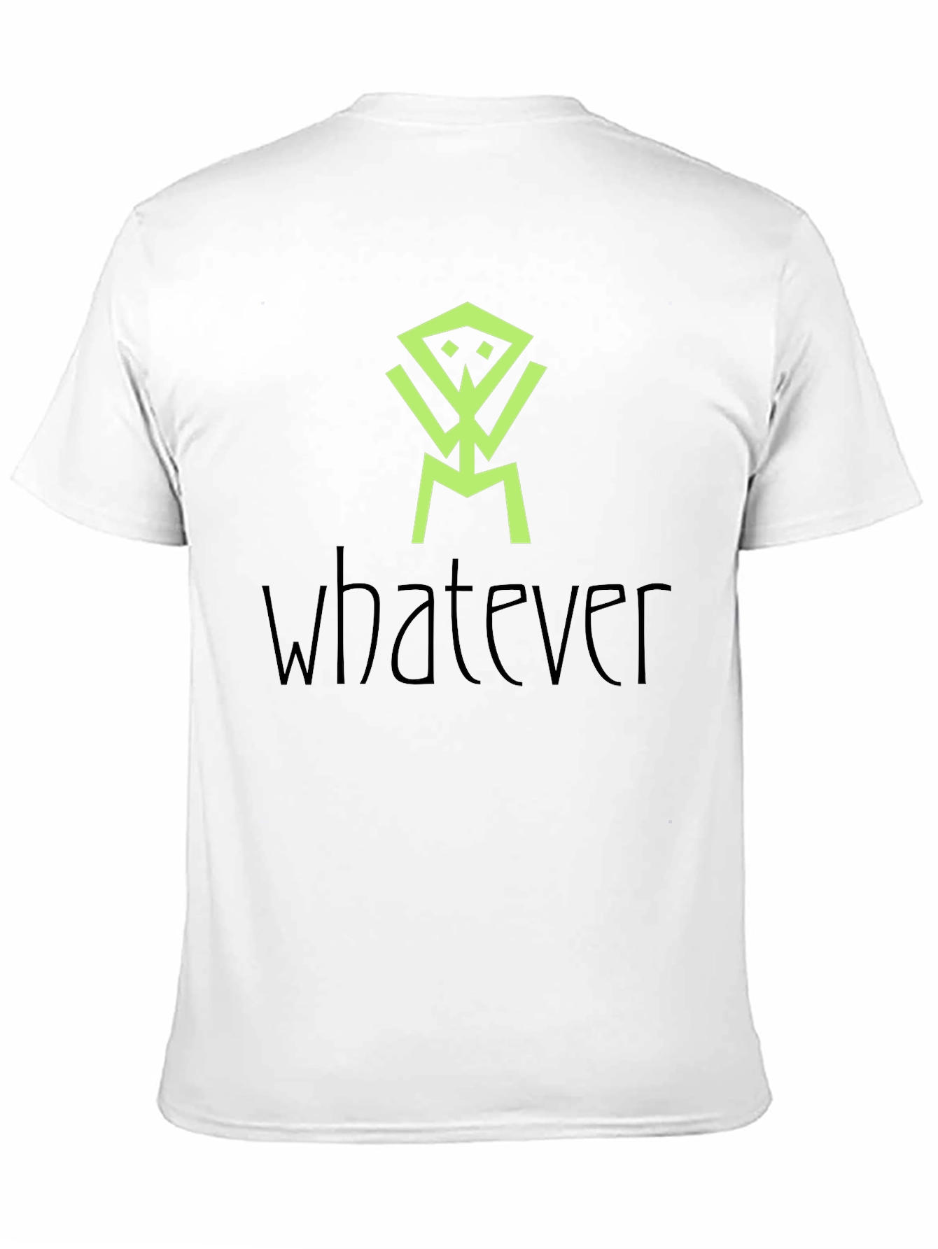 Abstract Graphic Print Black Tee - Whatever