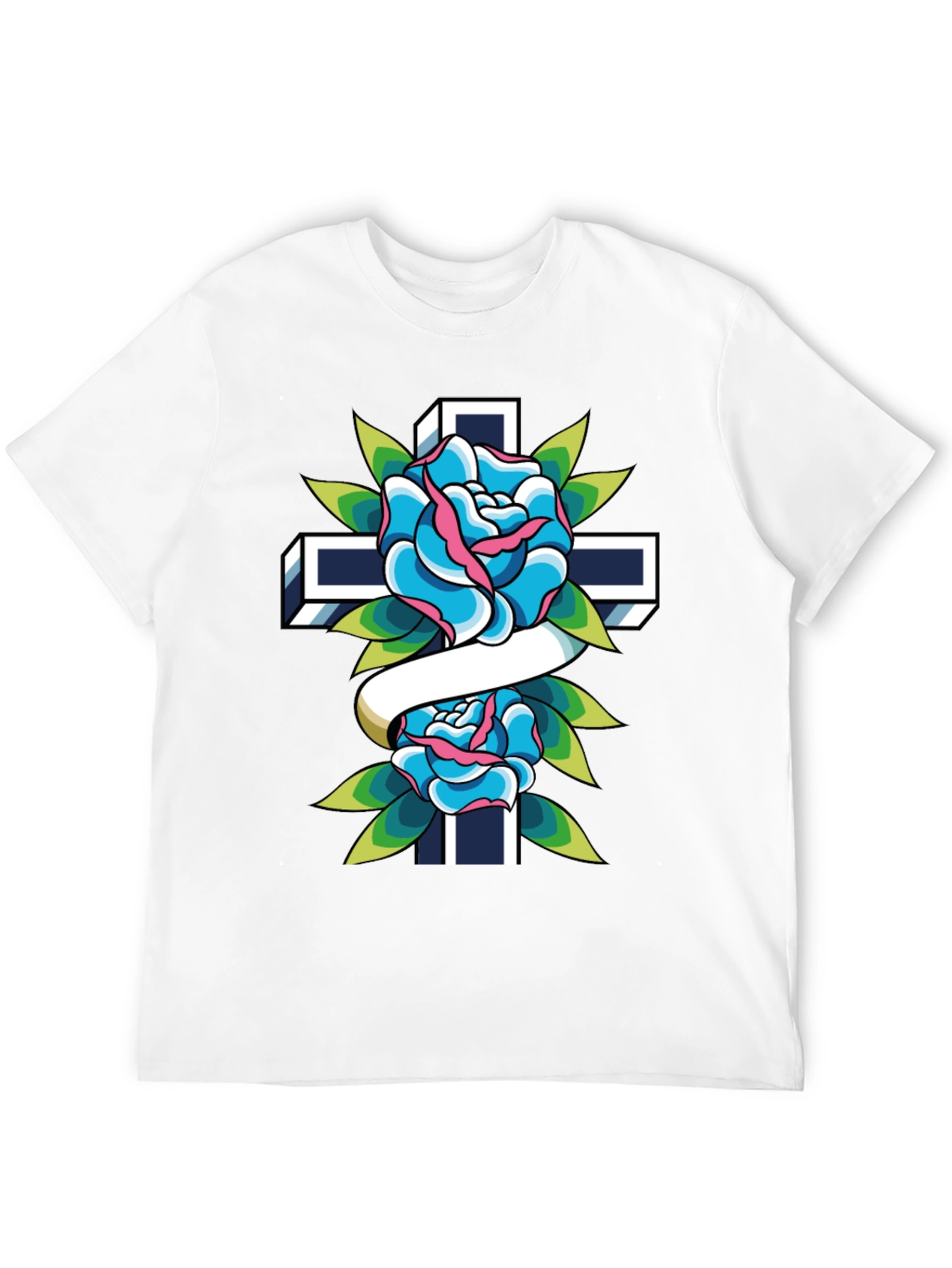 Rose and Cross Graphic Tee