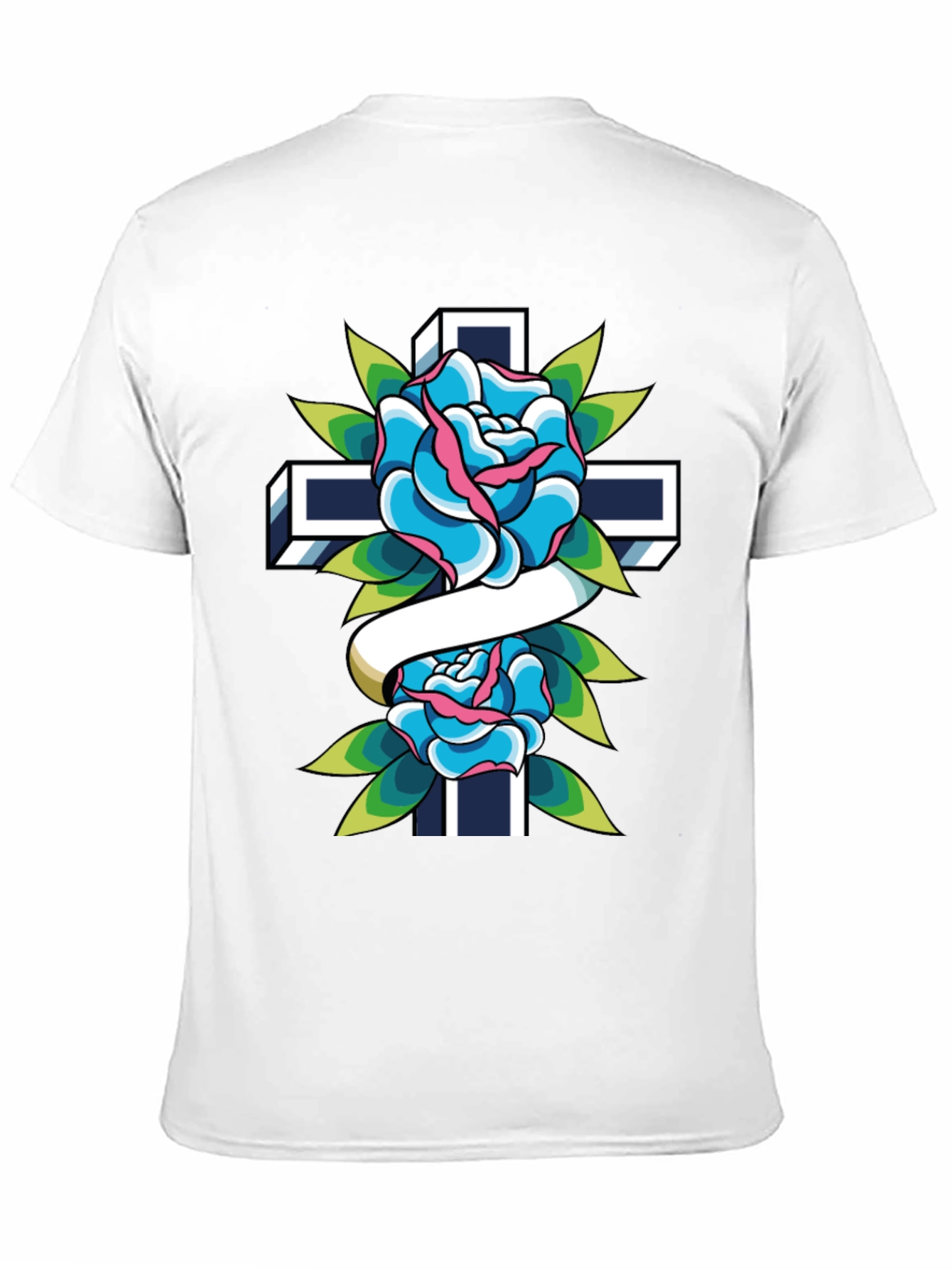 Rose and Cross Graphic Tee