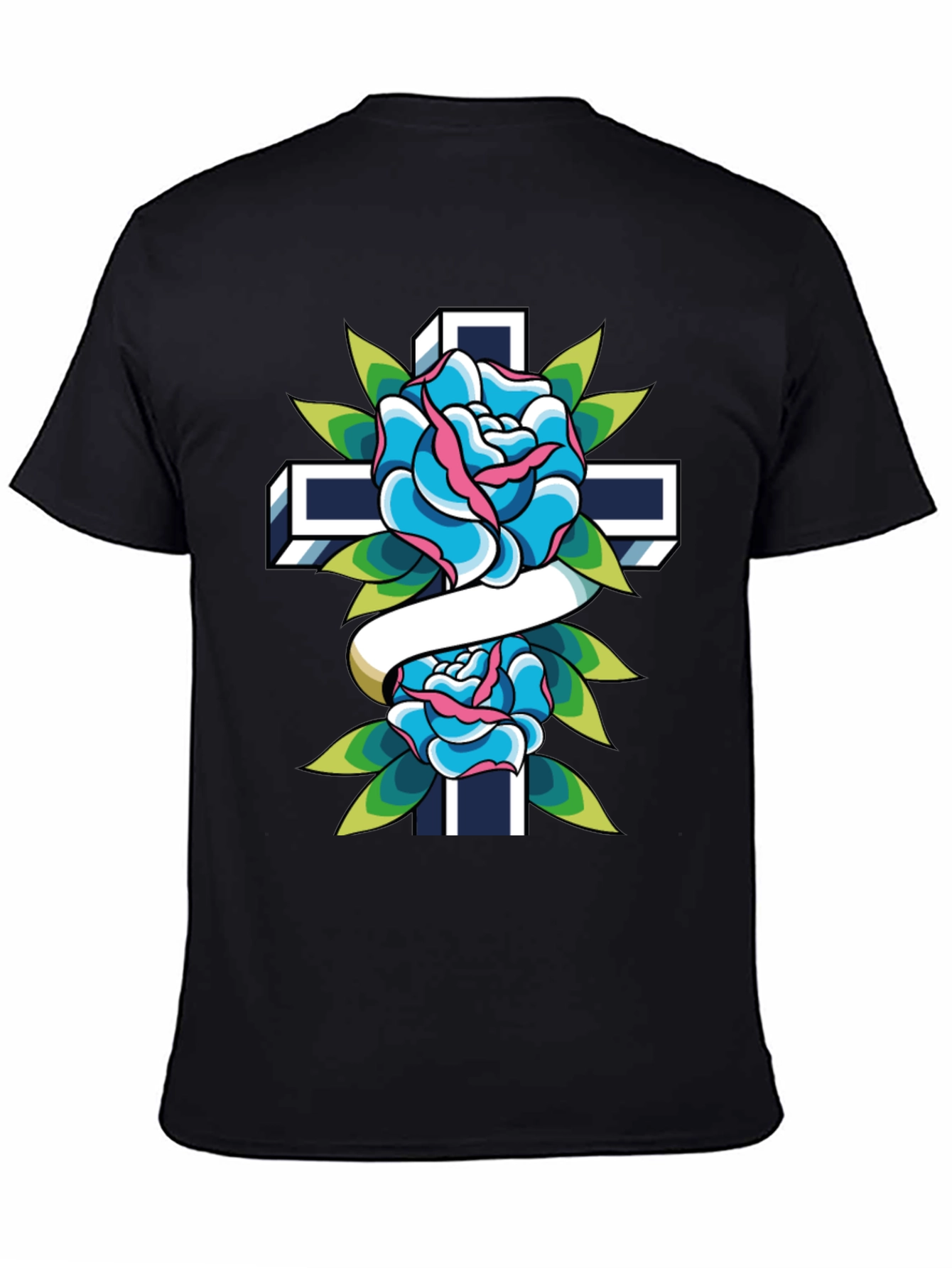 Rose and Cross Graphic Tee