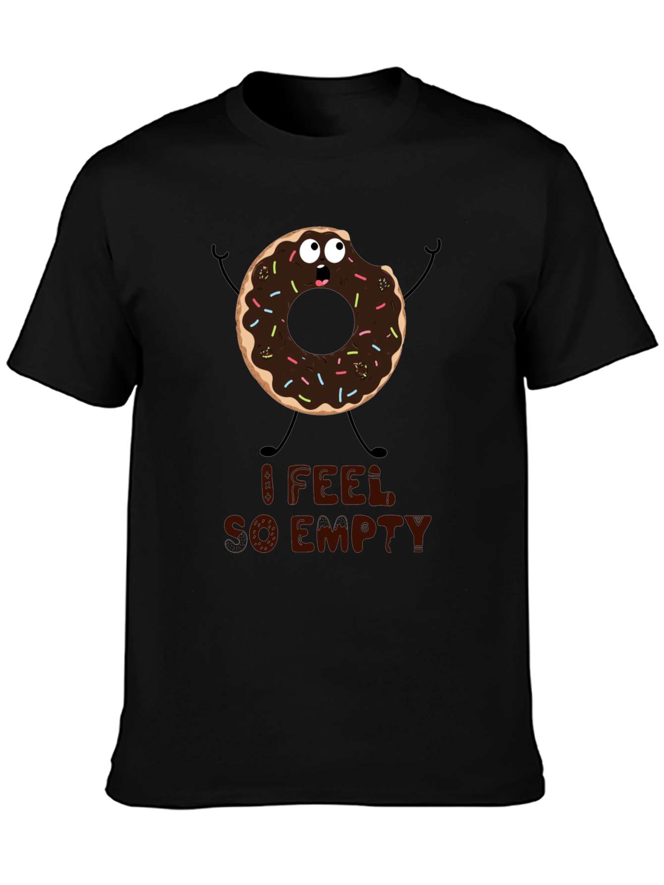 Humorous Donut T-Shirt - I Feel So Empty!