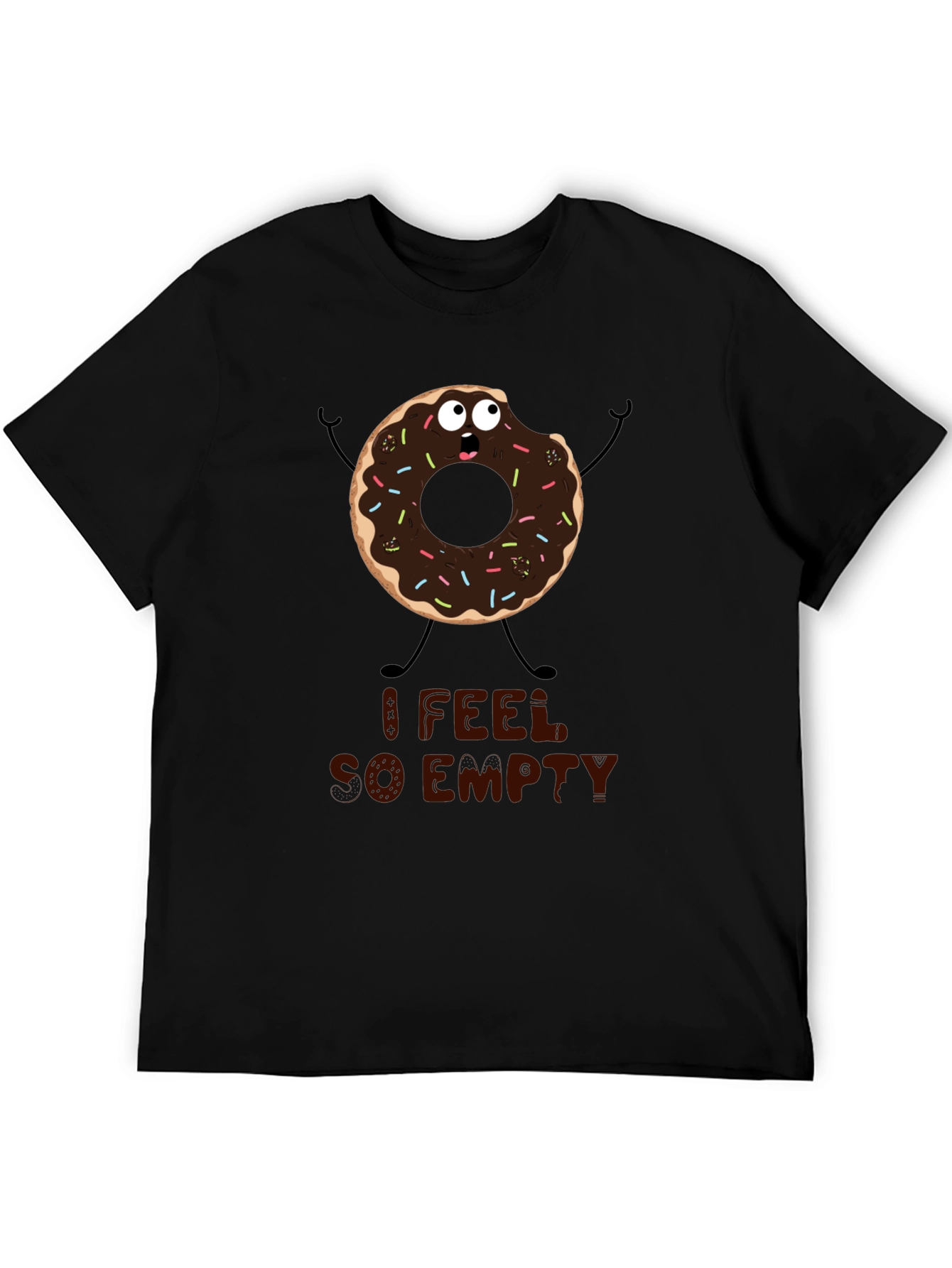 Humorous Donut T-Shirt - I Feel So Empty!