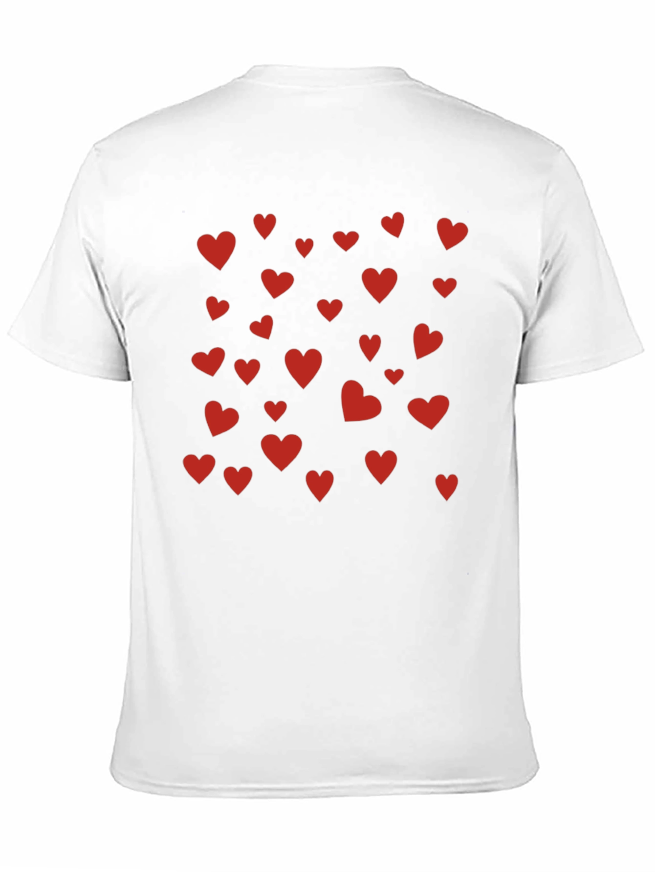 Heart Pattern Crew Neck Tee