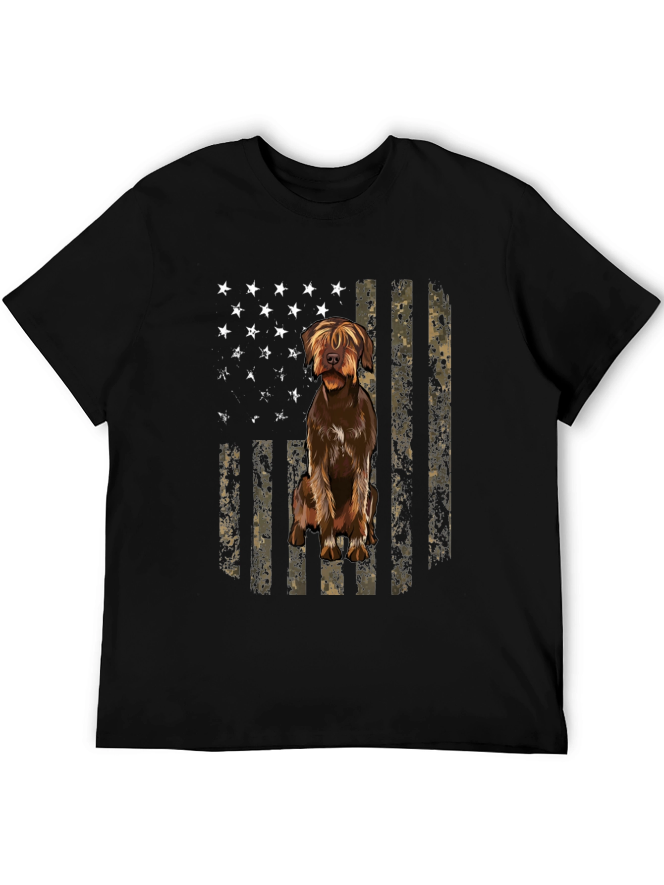 American Flag Dog T-Shirt