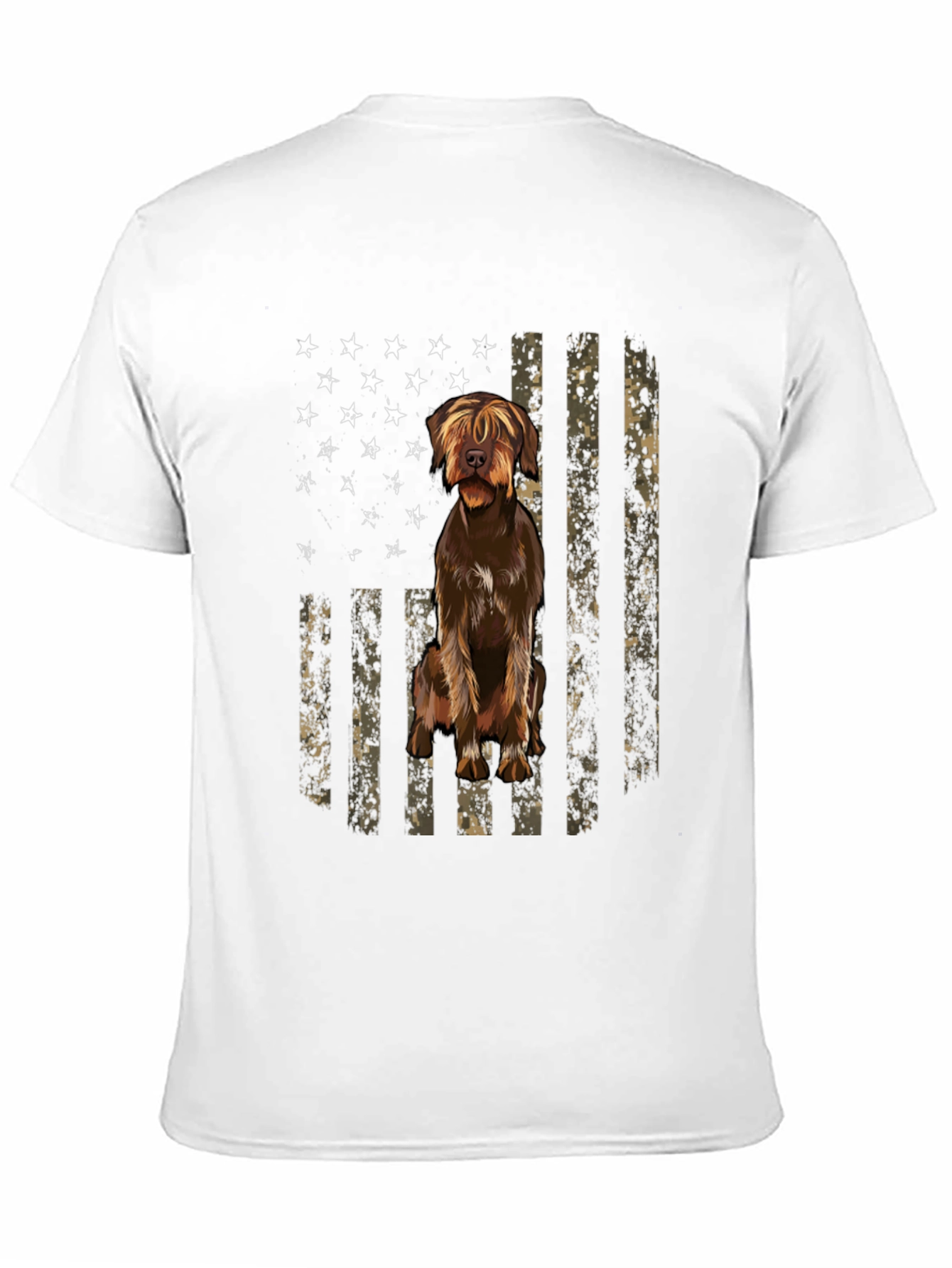 American Flag Dog T-Shirt