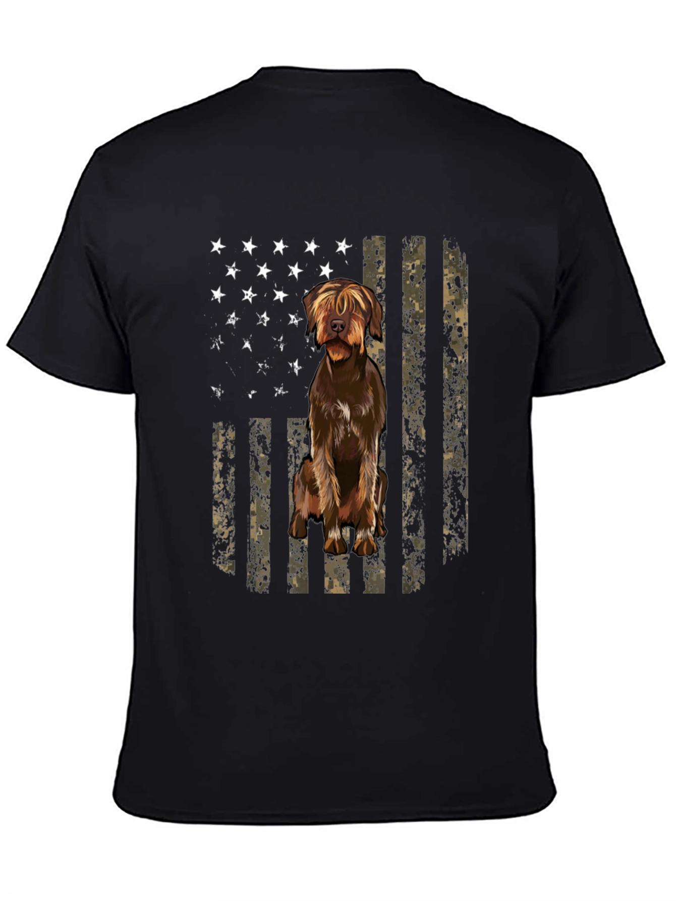 American Flag Dog T-Shirt