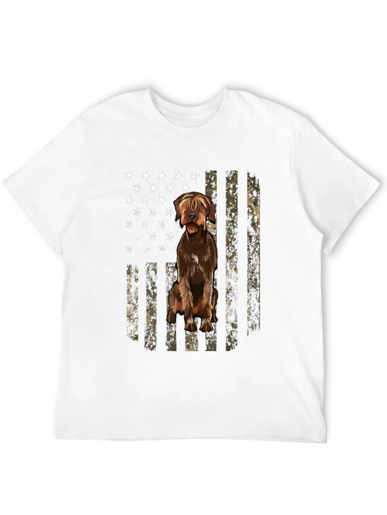 American Flag Dog T-Shirt