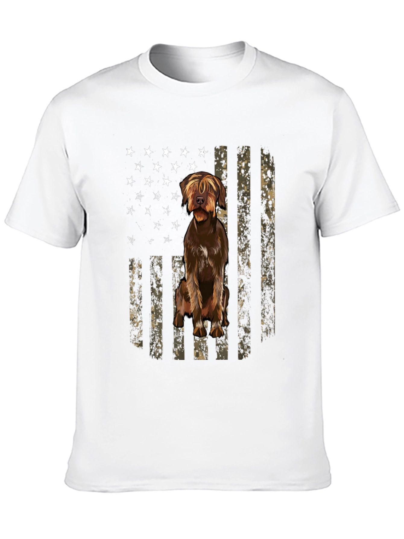 American Flag Dog T-Shirt