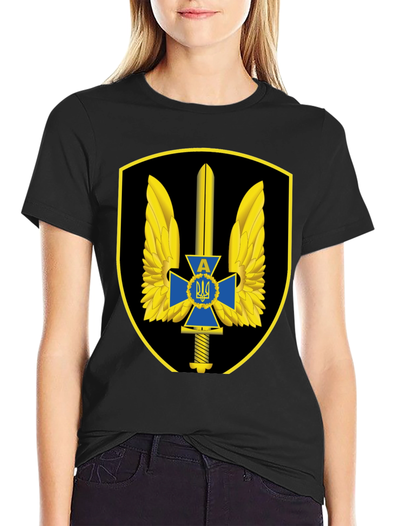 Ukraine Military T-Shirt - Special Forces Emblem