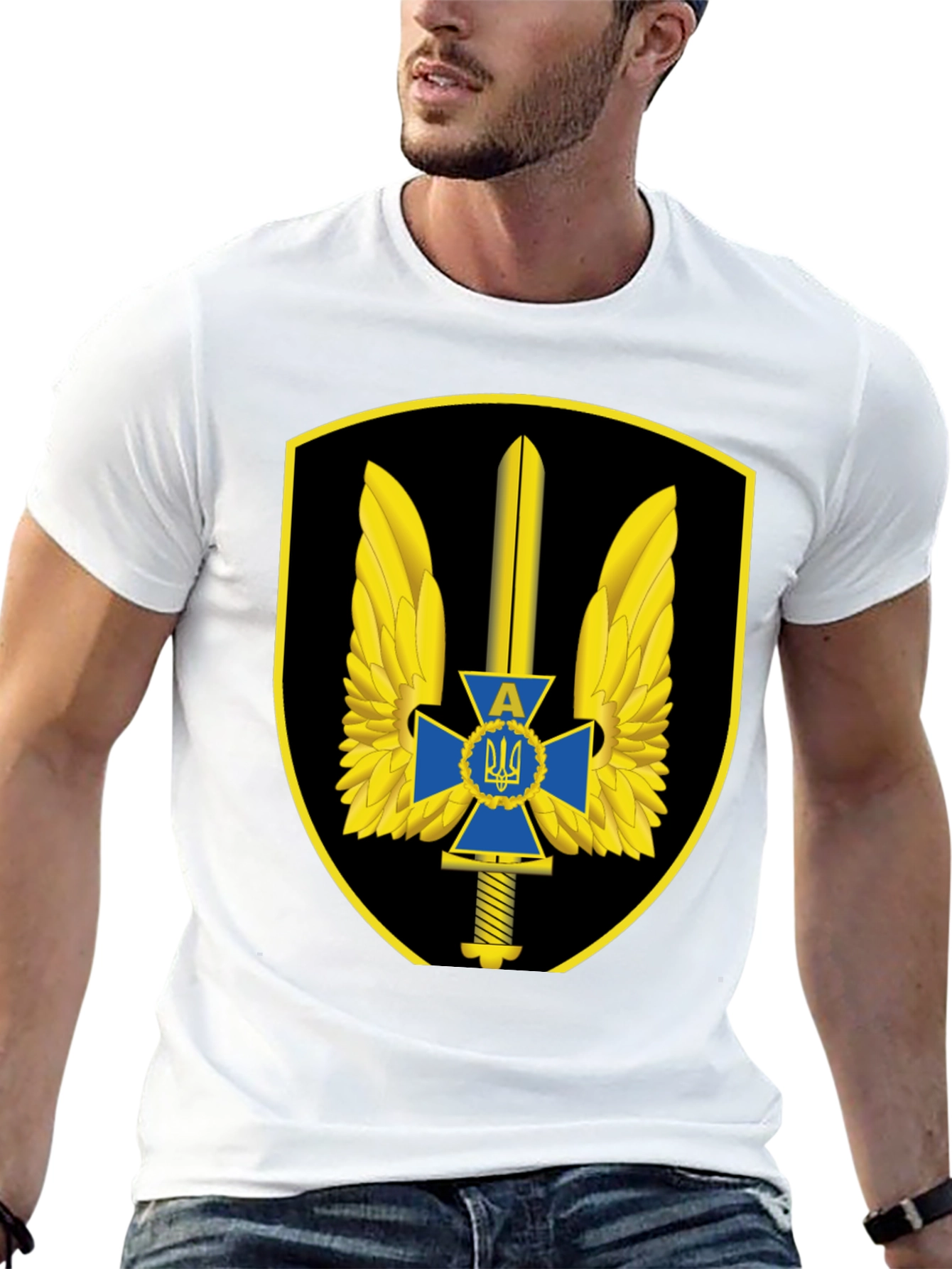 Ukraine Military T-Shirt - Special Forces Emblem