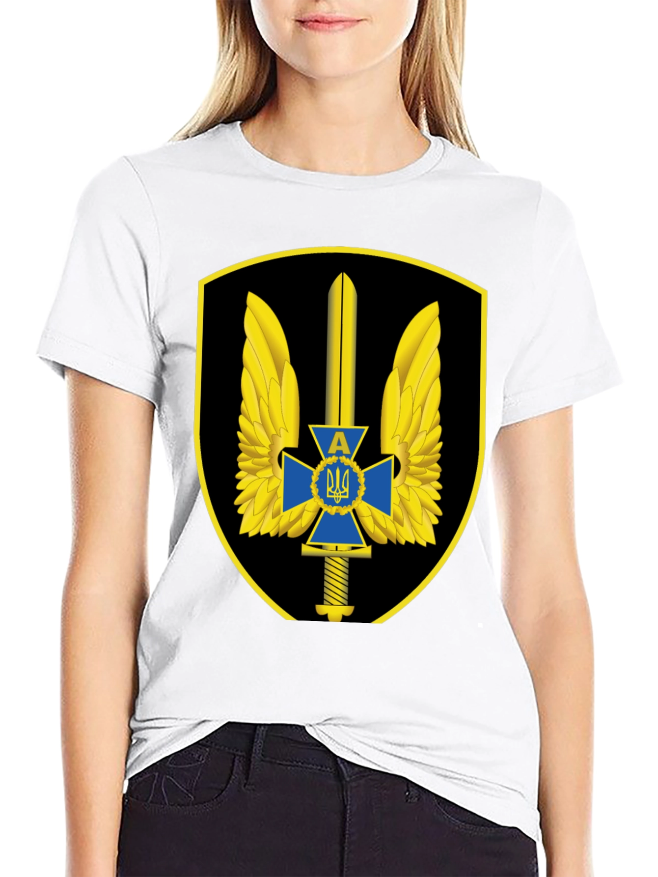 Ukraine Military T-Shirt - Special Forces Emblem
