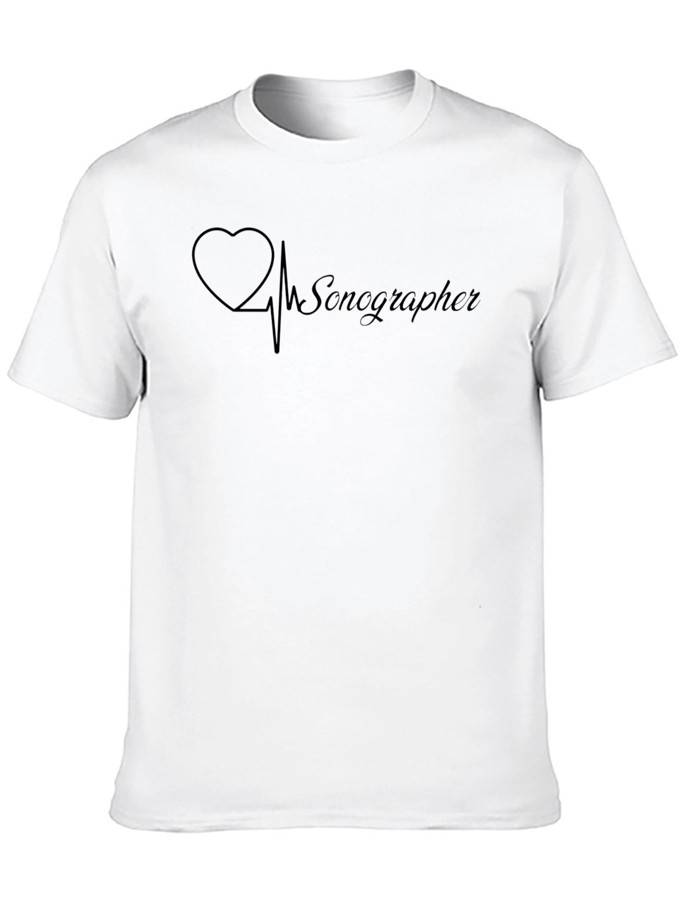 Sonographer Heartbeat T-Shirt - Medical Professional Gift