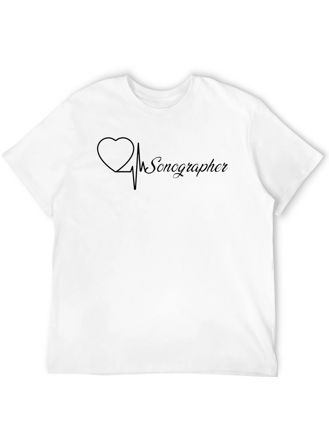 Sonographer Heartbeat T-Shirt - Medical Professional Gift