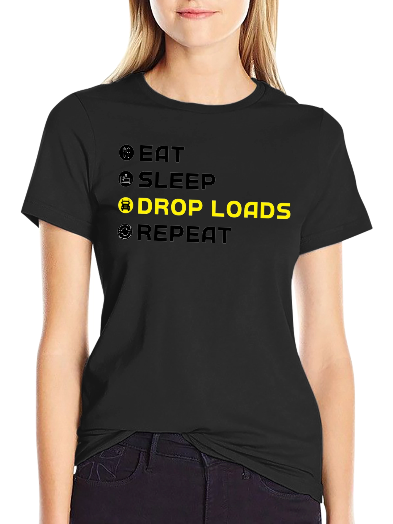 Eat Sleep Drop Loads Repeat Graphic Tee