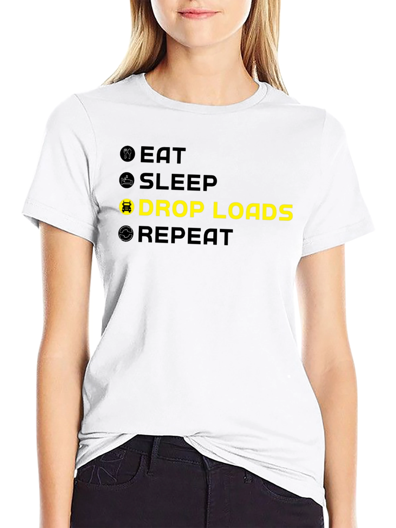 Eat Sleep Drop Loads Repeat Graphic Tee