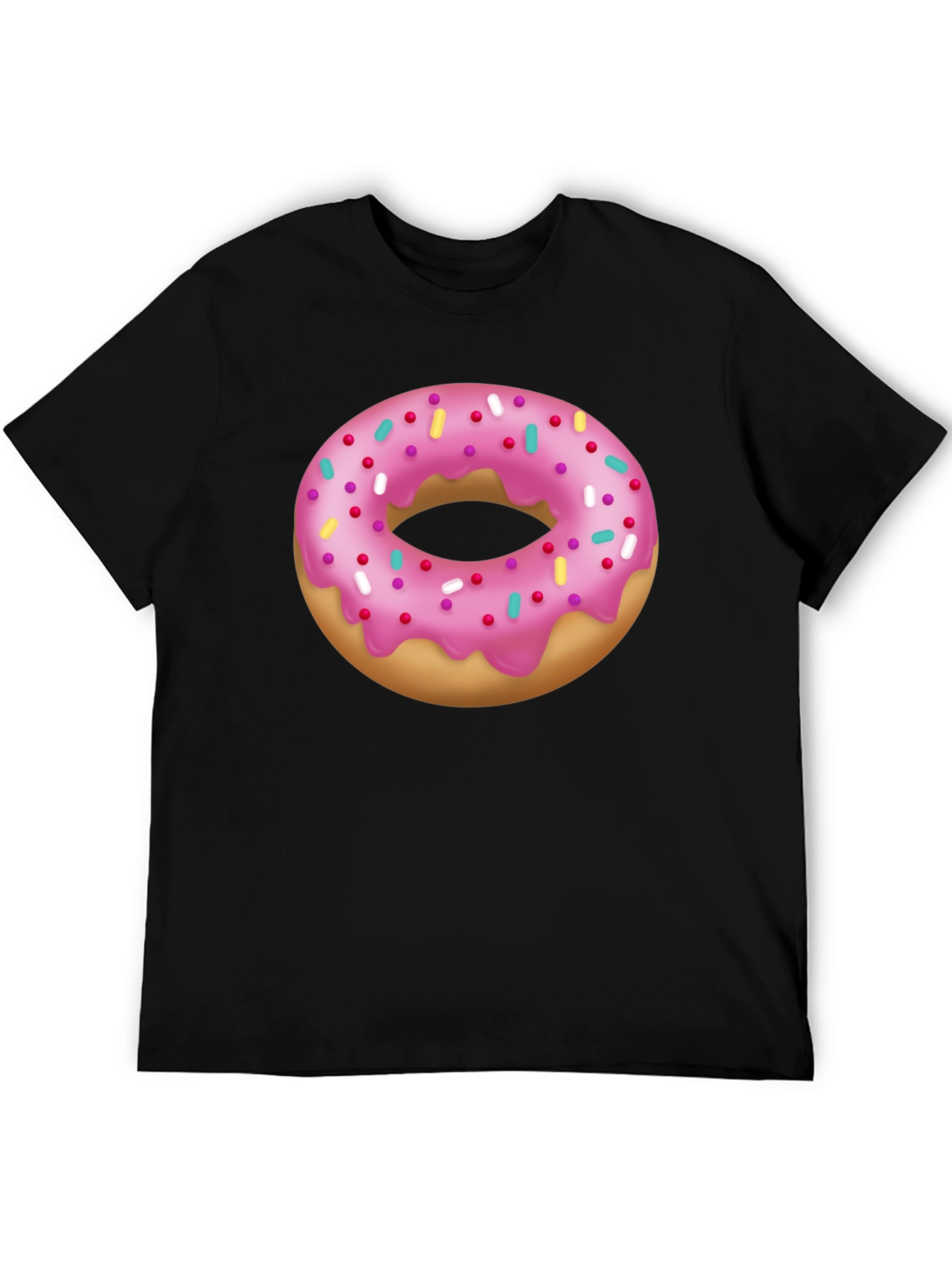 Donut Graphic T-Shirt - Pink Frosted Sprinkles