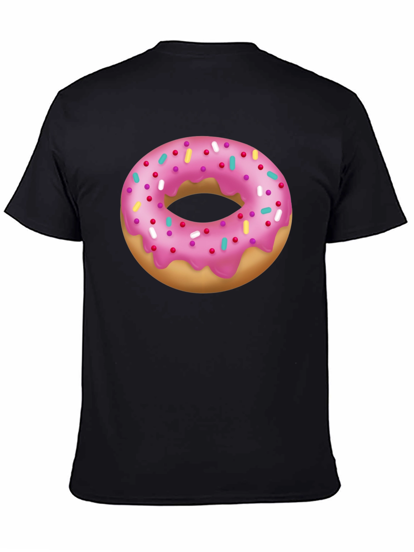 Donut Graphic T-Shirt - Pink Frosted Sprinkles