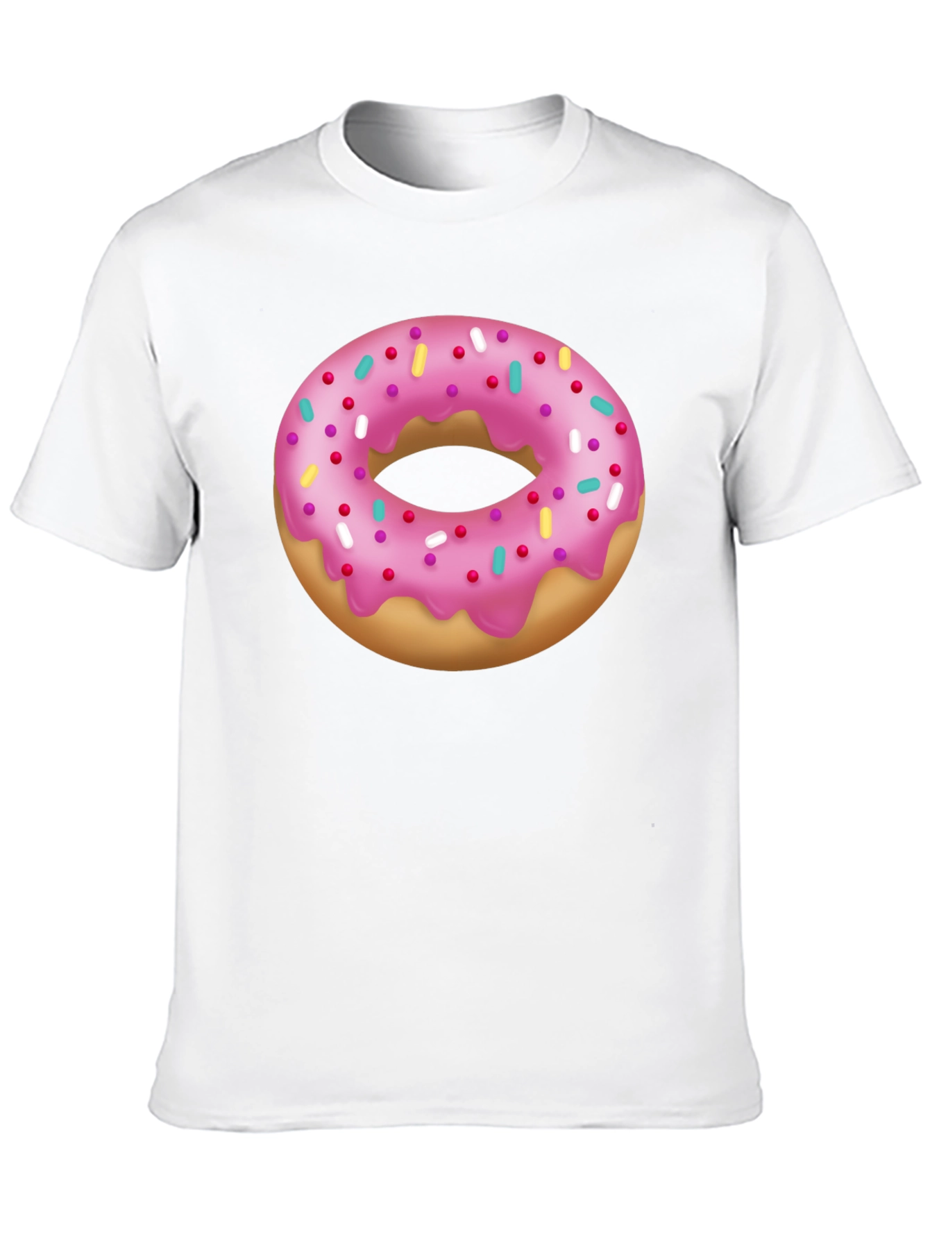 Donut Graphic T-Shirt - Pink Frosted Sprinkles