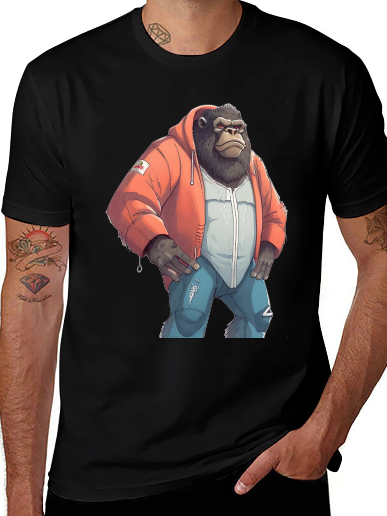 Gorilla Graphic Tee - Urban Style