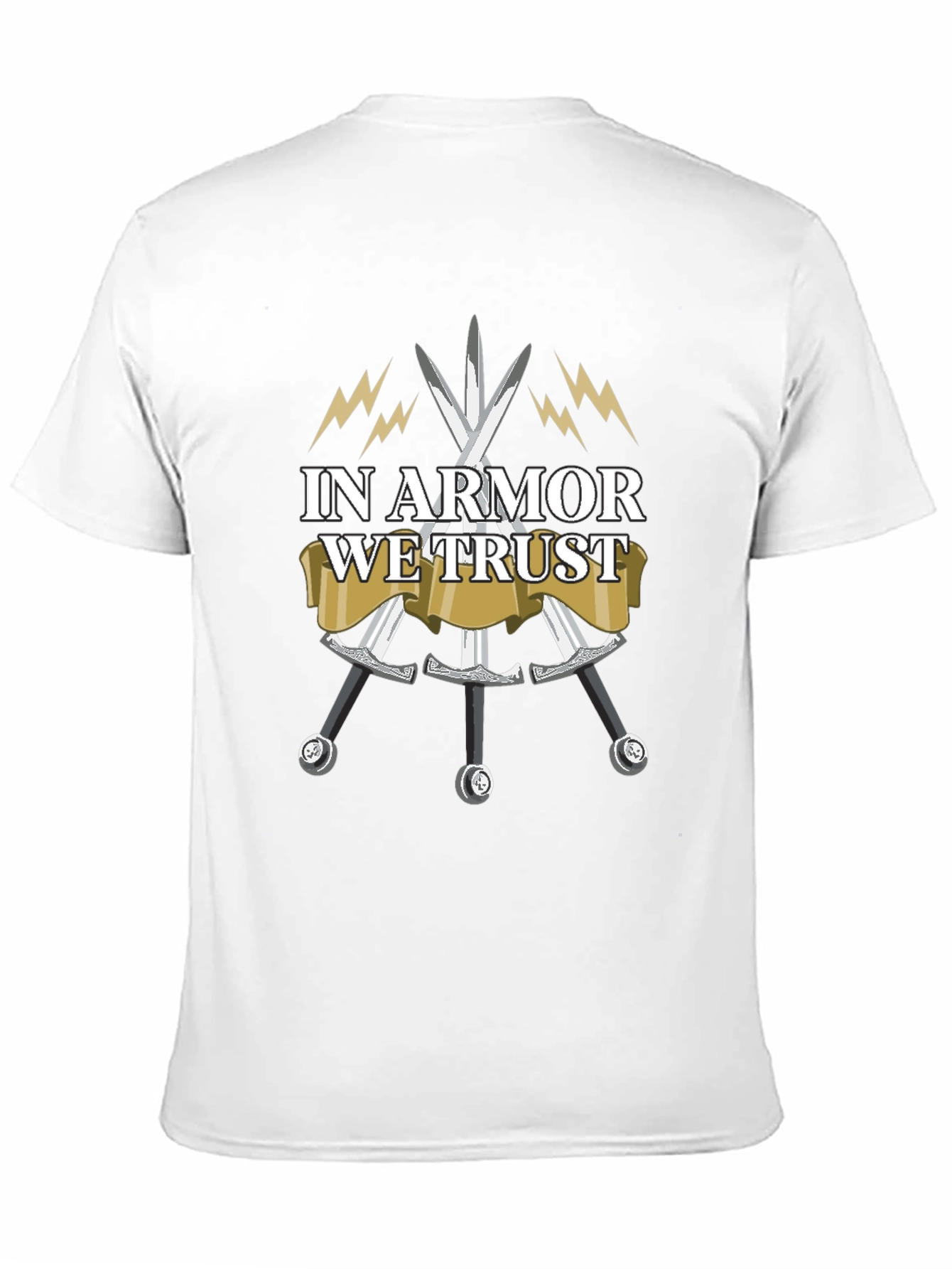 In Armor We Trust Black T-Shirt