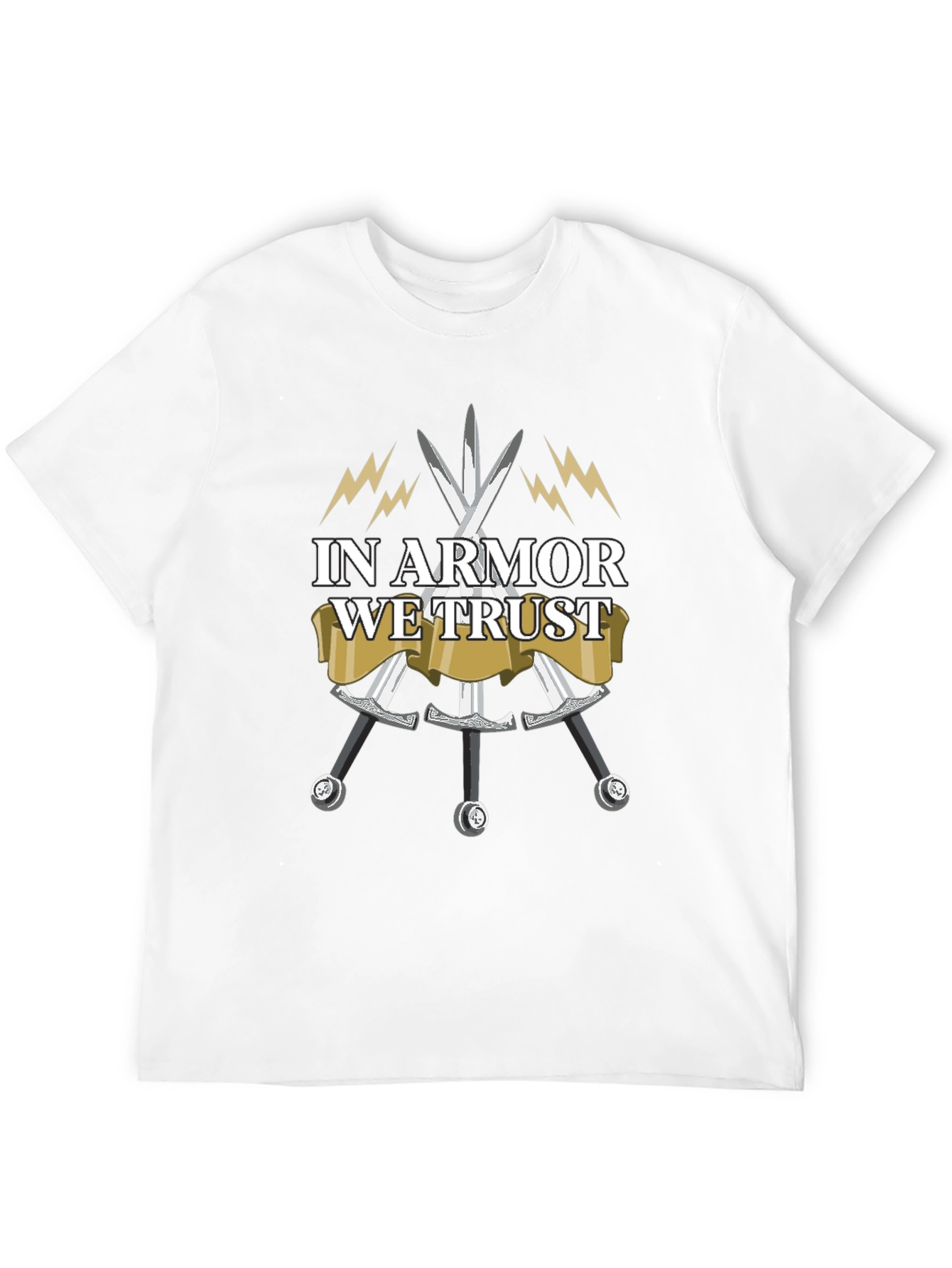 In Armor We Trust Black T-Shirt