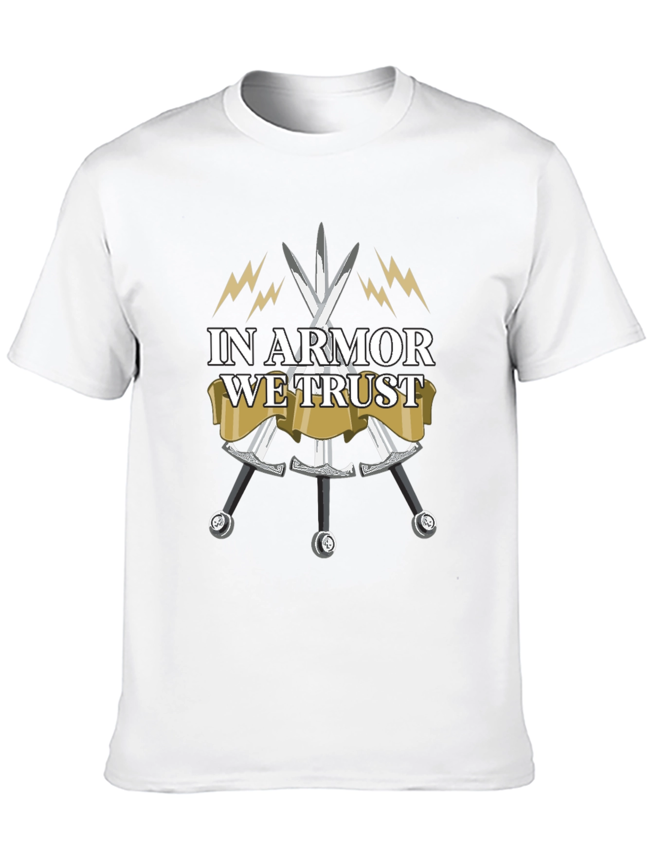 In Armor We Trust Black T-Shirt