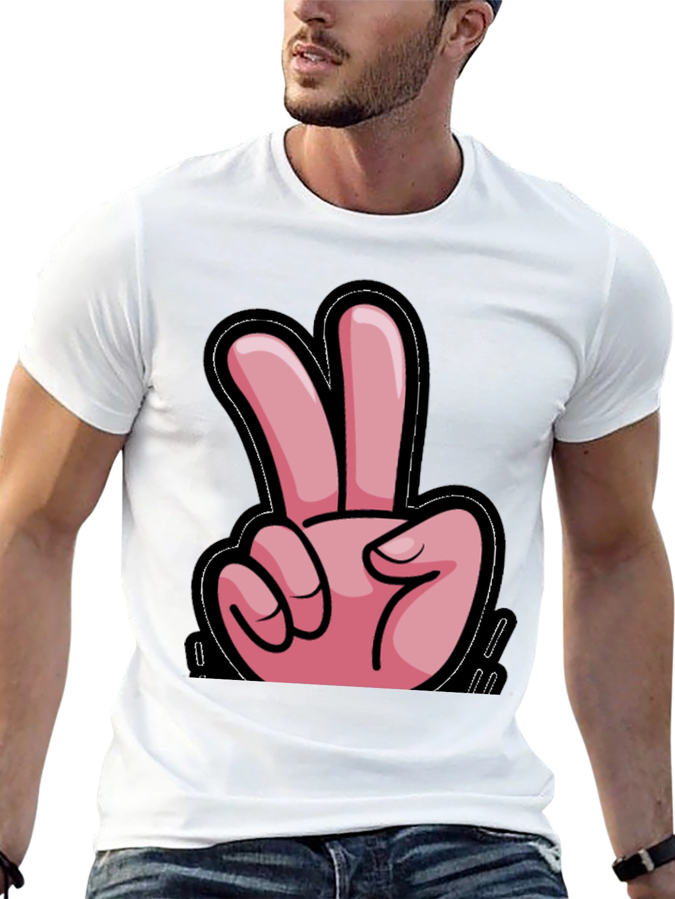 Peace Sign Black T-Shirt