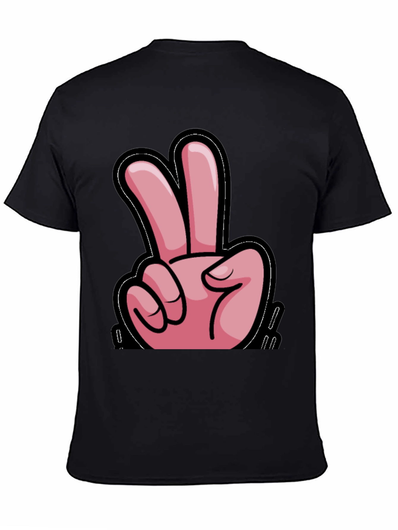 Peace Sign Black T-Shirt