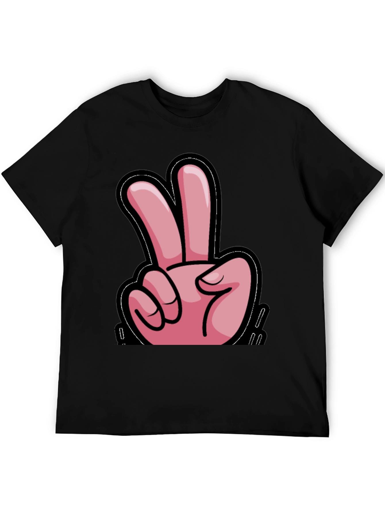 Peace Sign Black T-Shirt