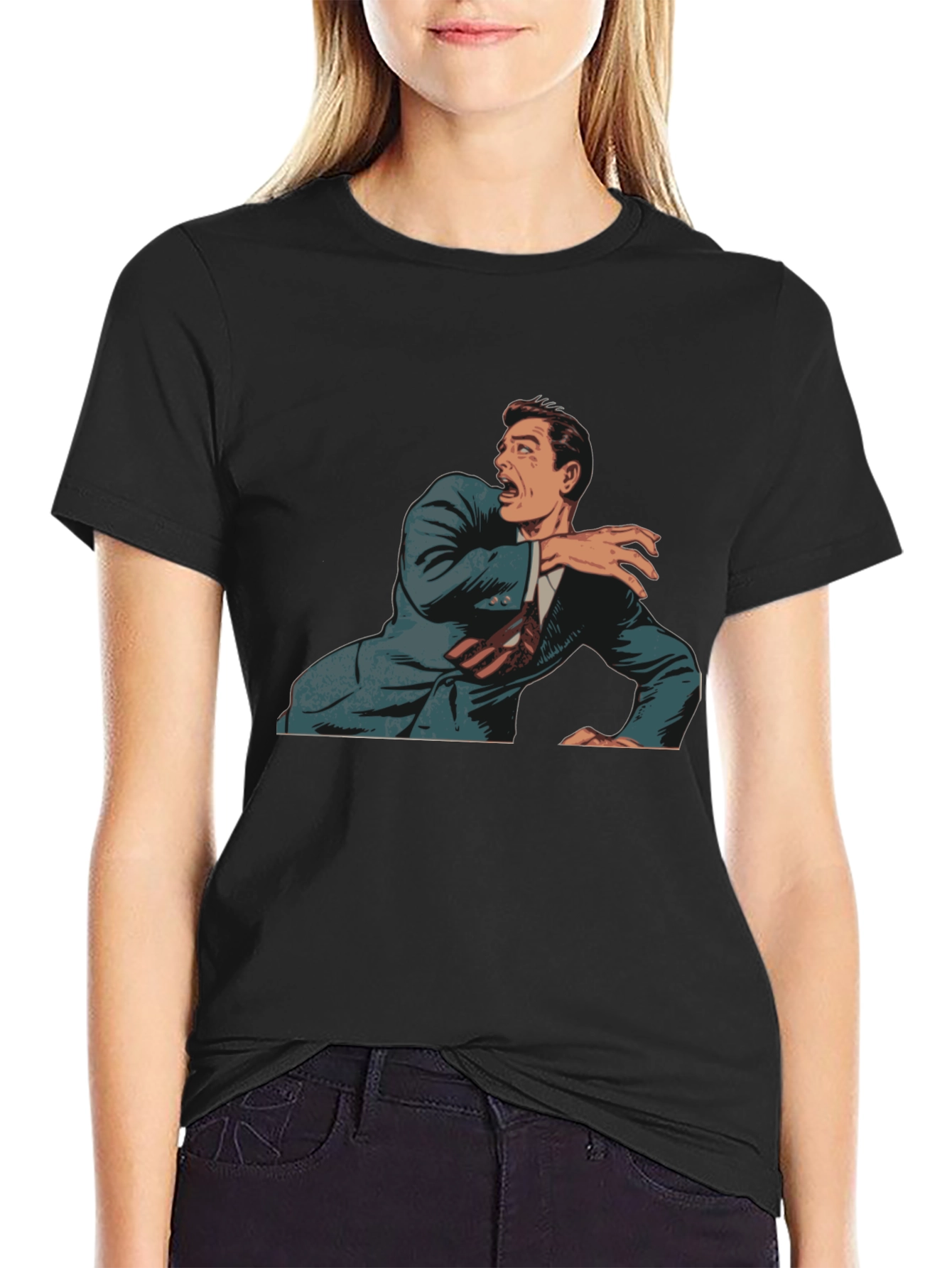 Retro Comic Panic T-Shirt - Classic Style