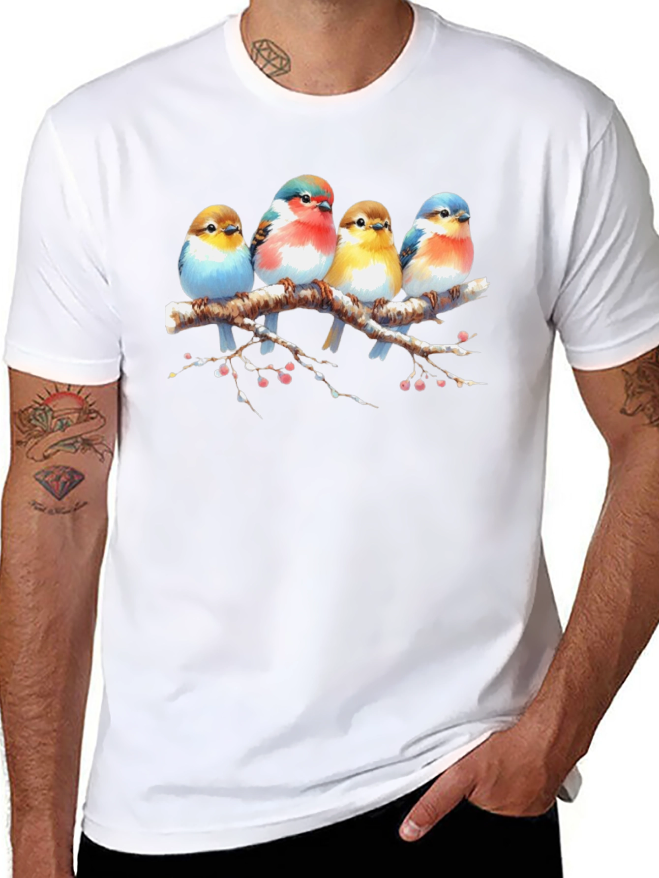 Bird on Branch Graphic Tee