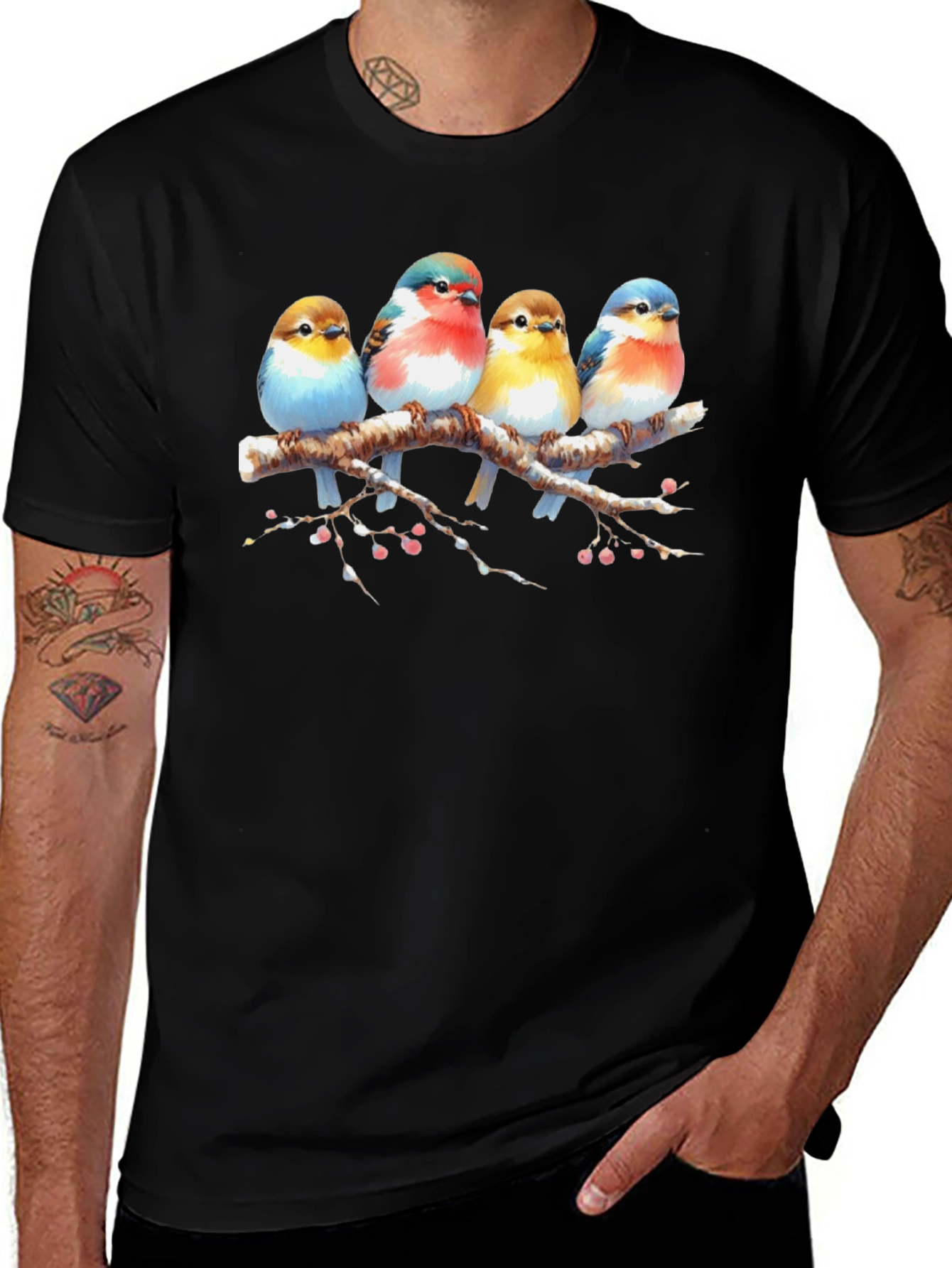 Bird on Branch Graphic Tee