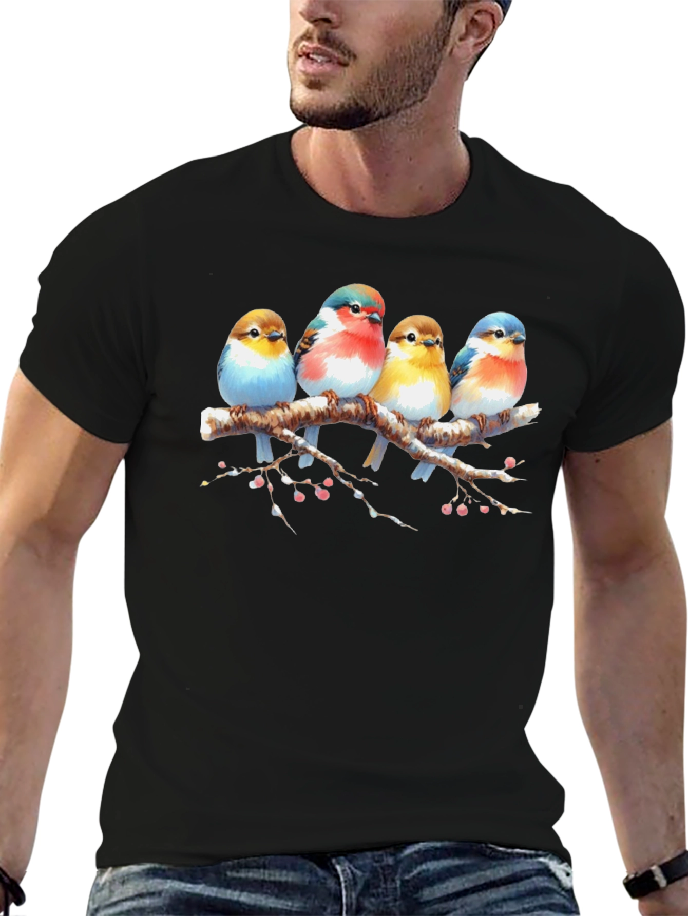 Bird on Branch Graphic Tee