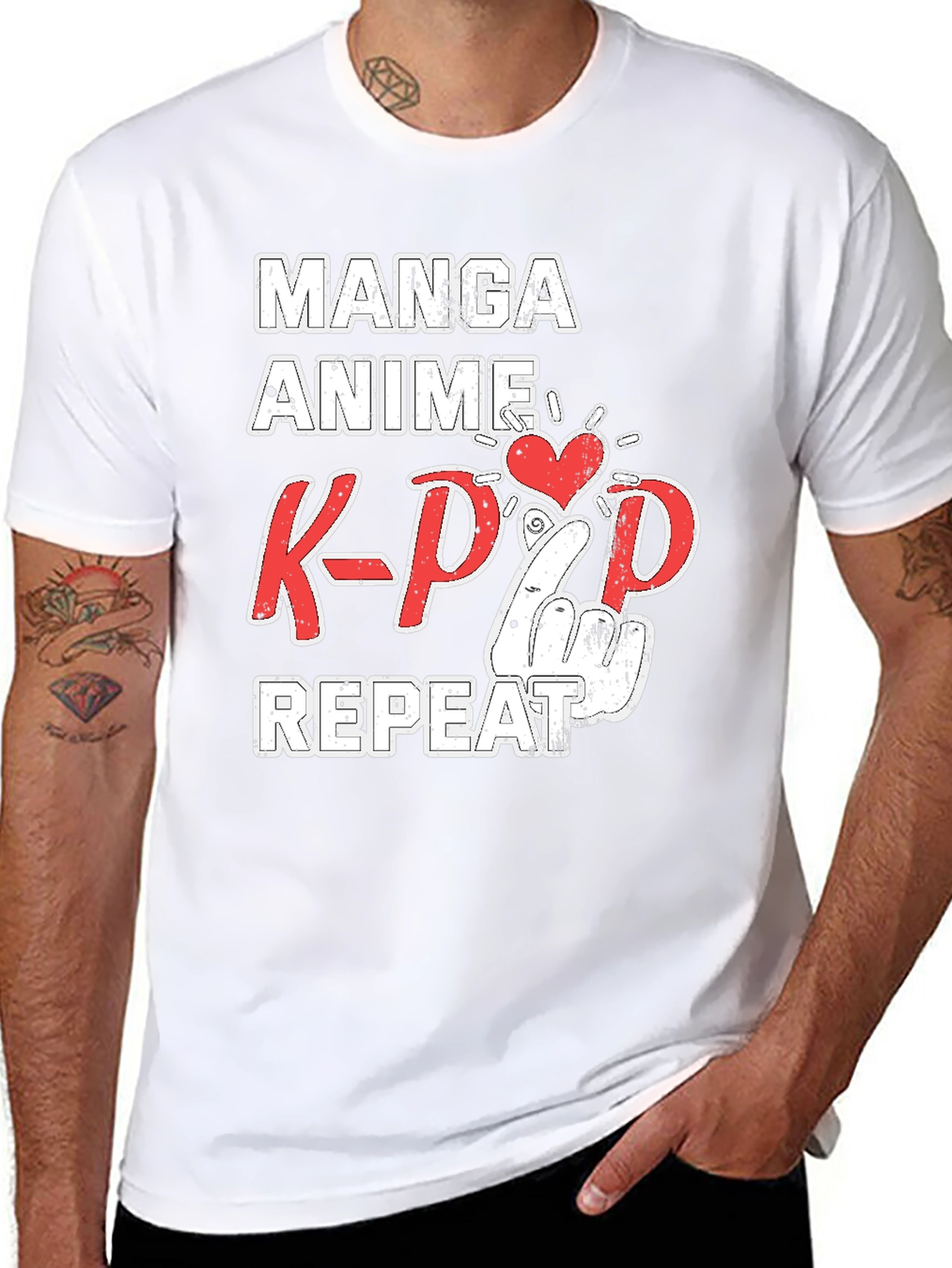 Manga Anime K-Pop Repeat T-Shirt