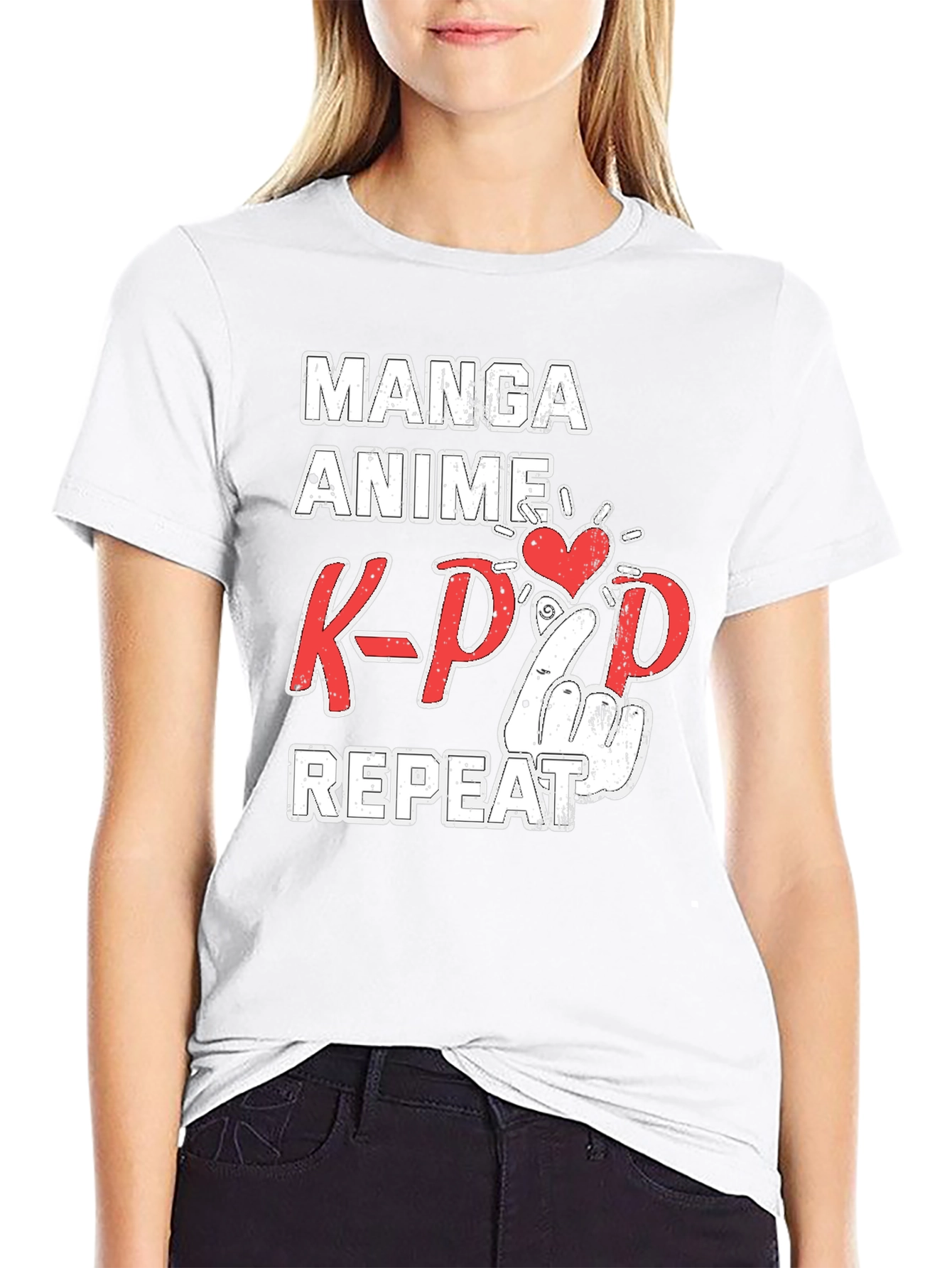 Manga Anime K-Pop Repeat T-Shirt