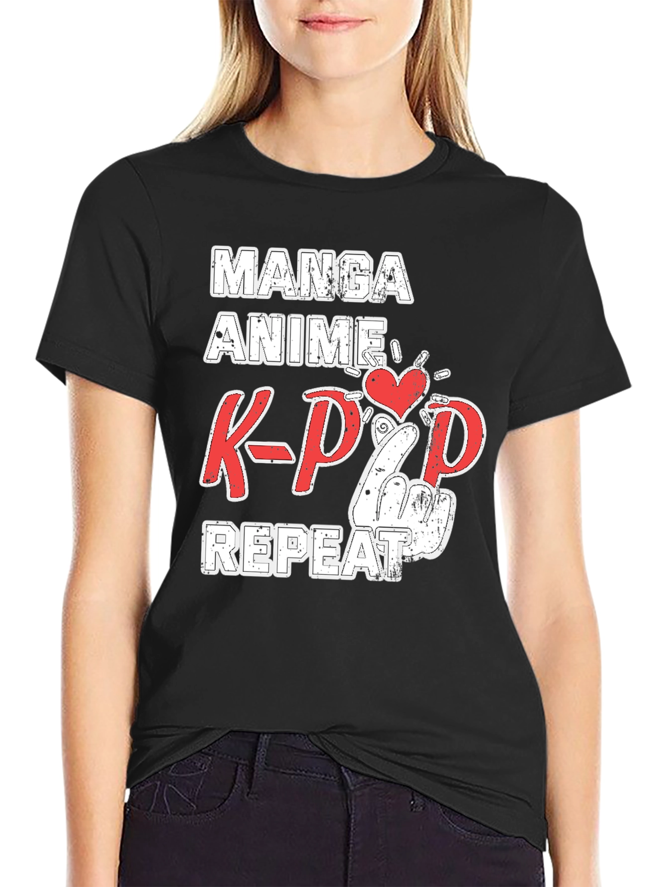 Manga Anime K-Pop Repeat T-Shirt