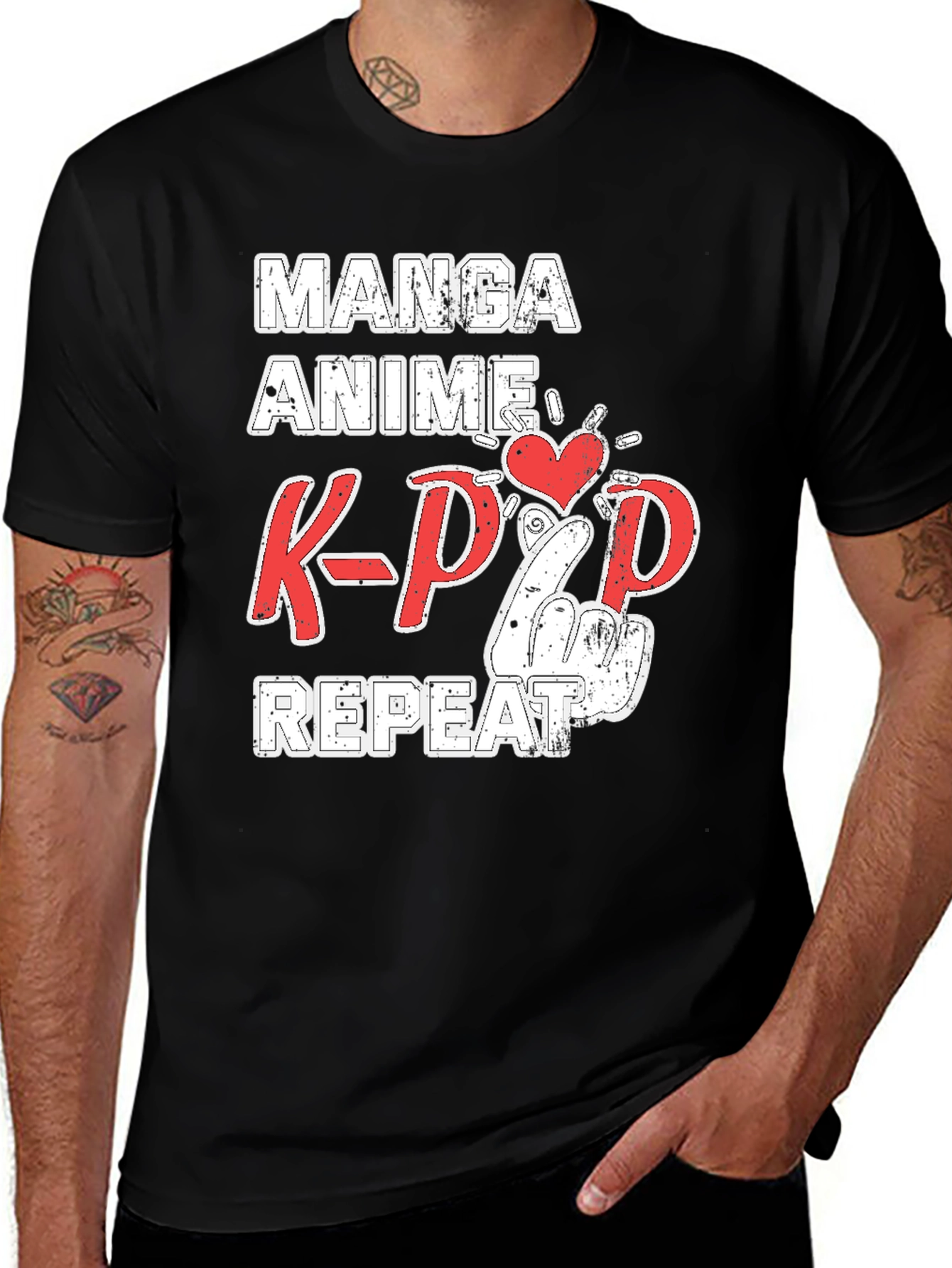 Manga Anime K-Pop Repeat T-Shirt
