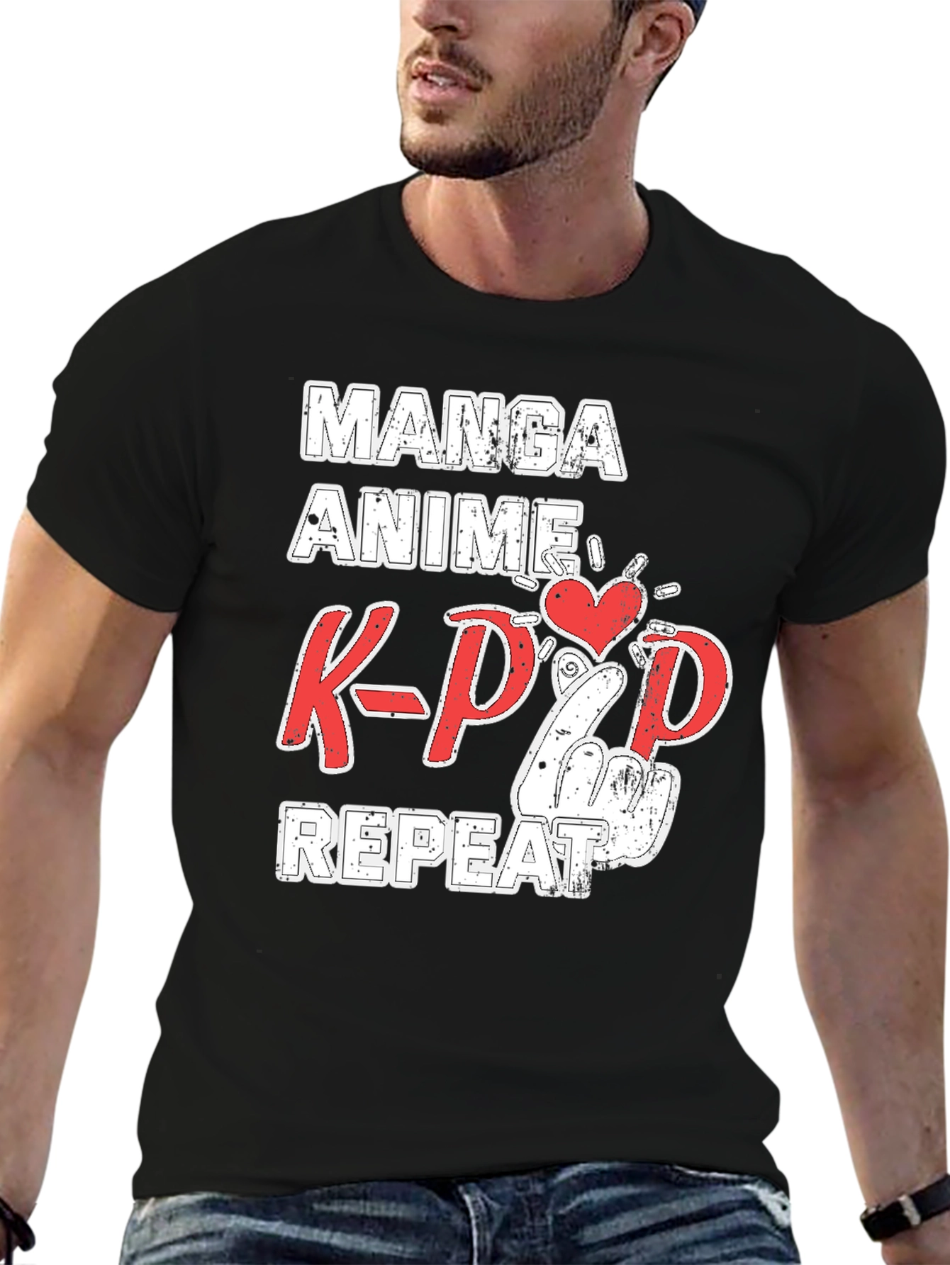 Manga Anime K-Pop Repeat T-Shirt