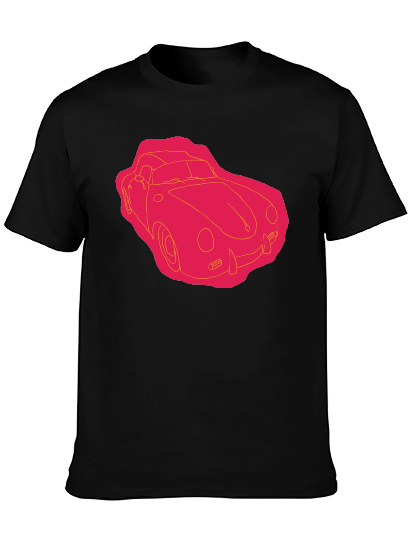 Retro Car Graphic Tee - Black