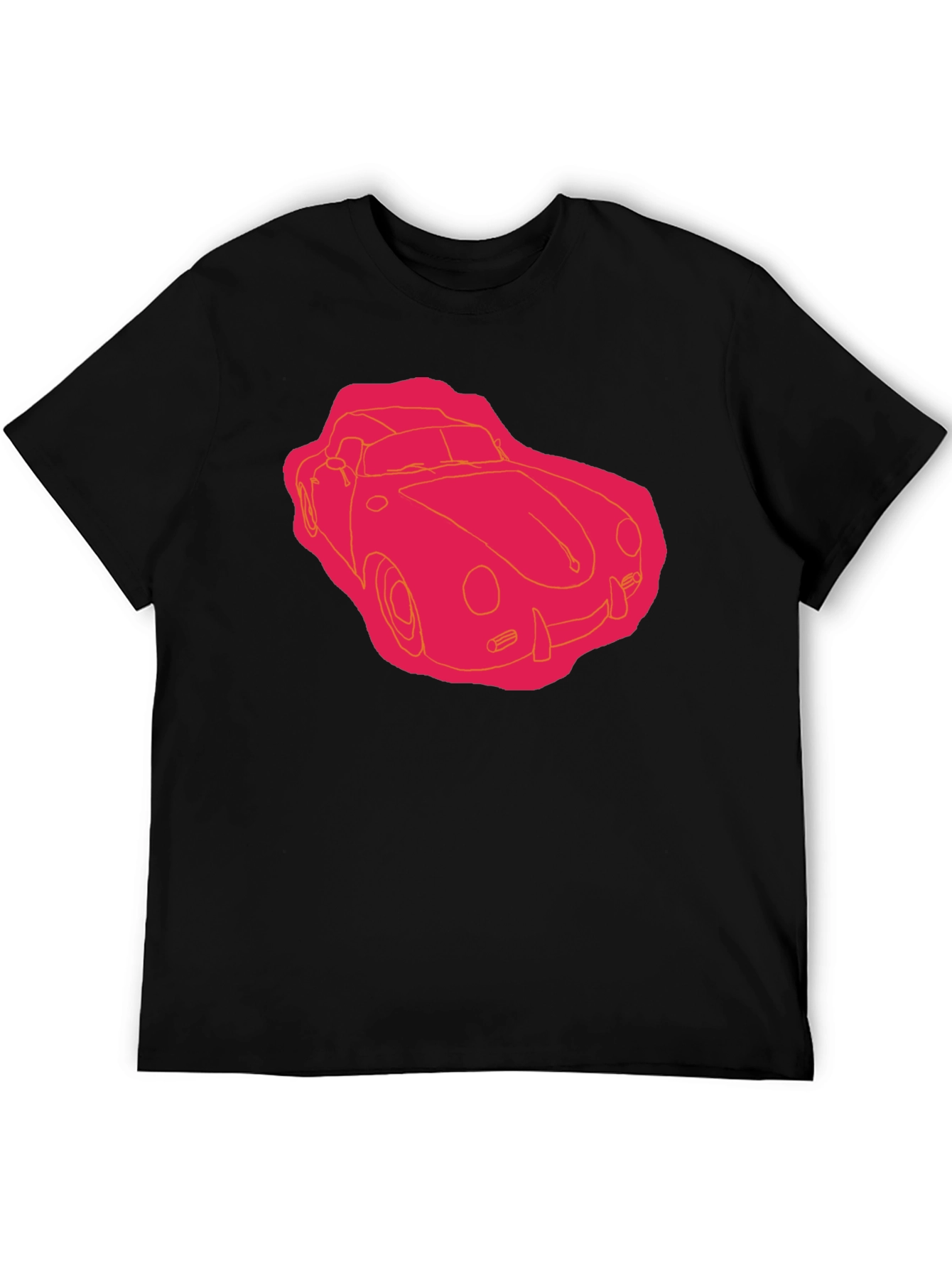 Retro Car Graphic Tee - Black