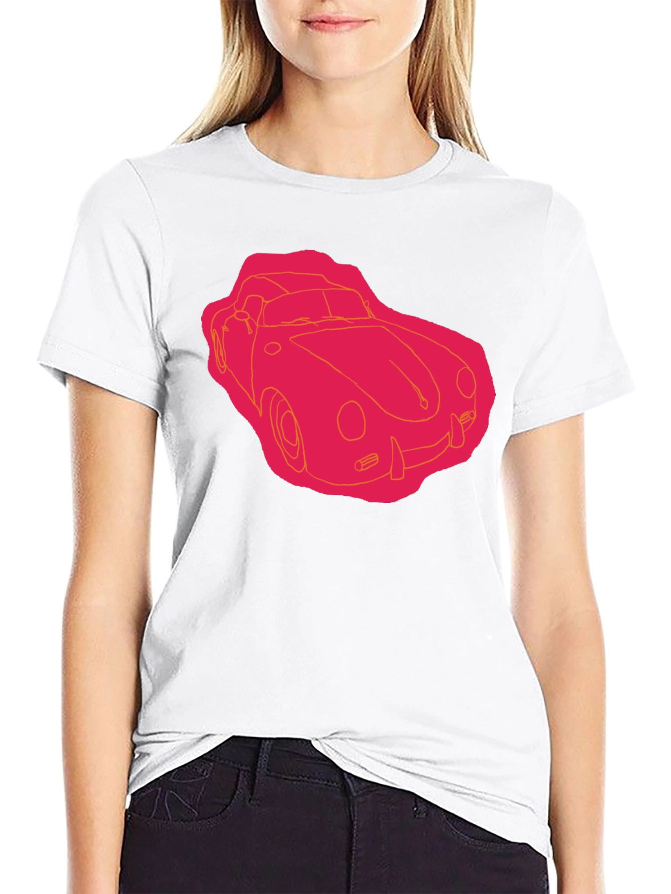 Retro Car Graphic Tee - Black