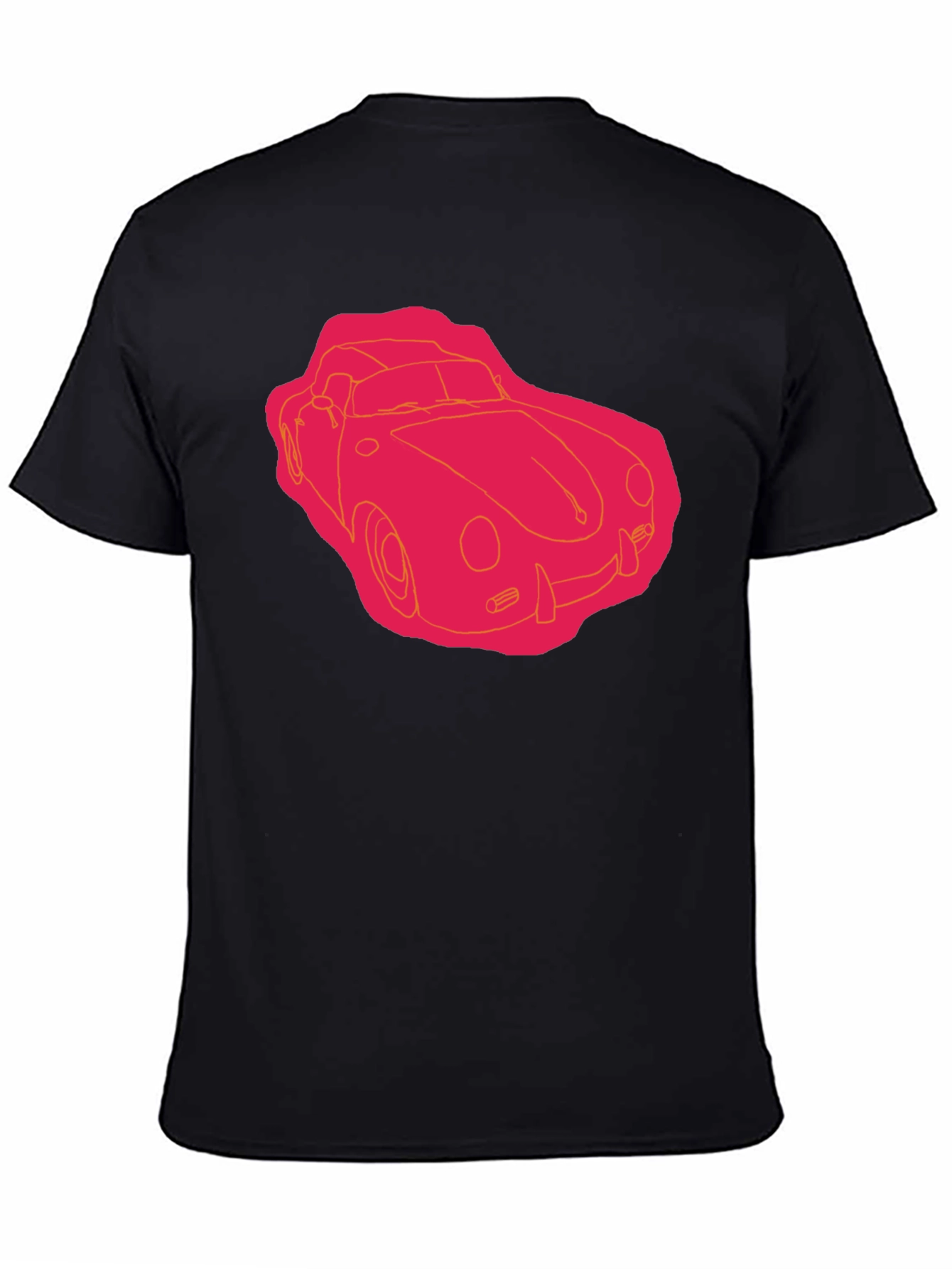 Retro Car Graphic Tee - Black