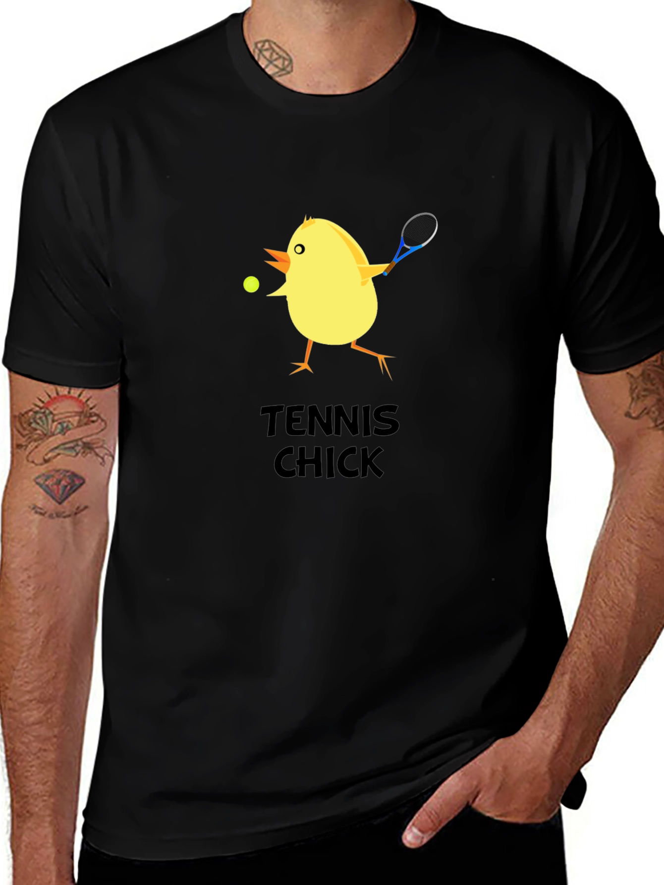 Tennis Chick Graphic T-Shirt - Playful Design