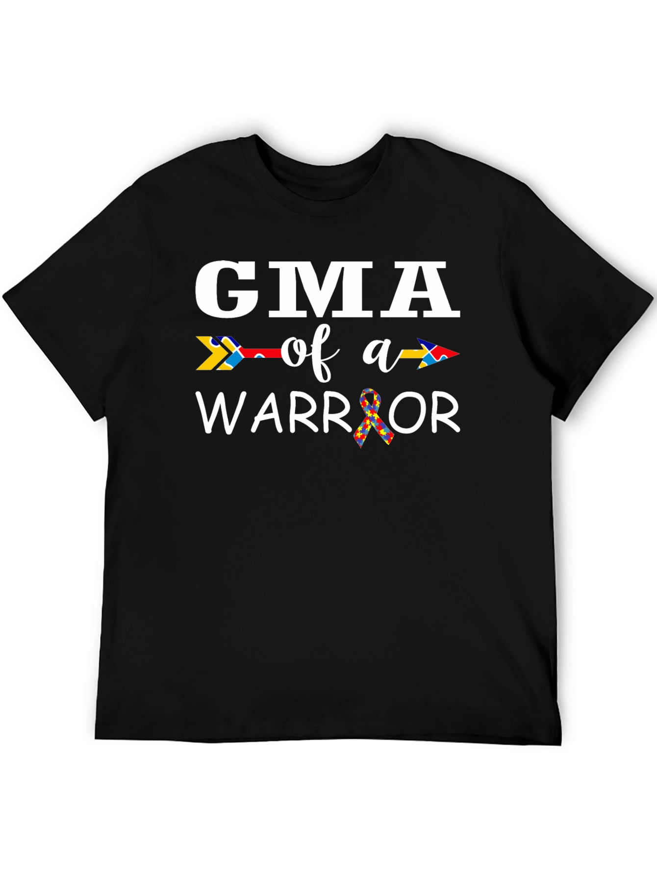 GMA of a Warrior Autism Awareness T-Shirt