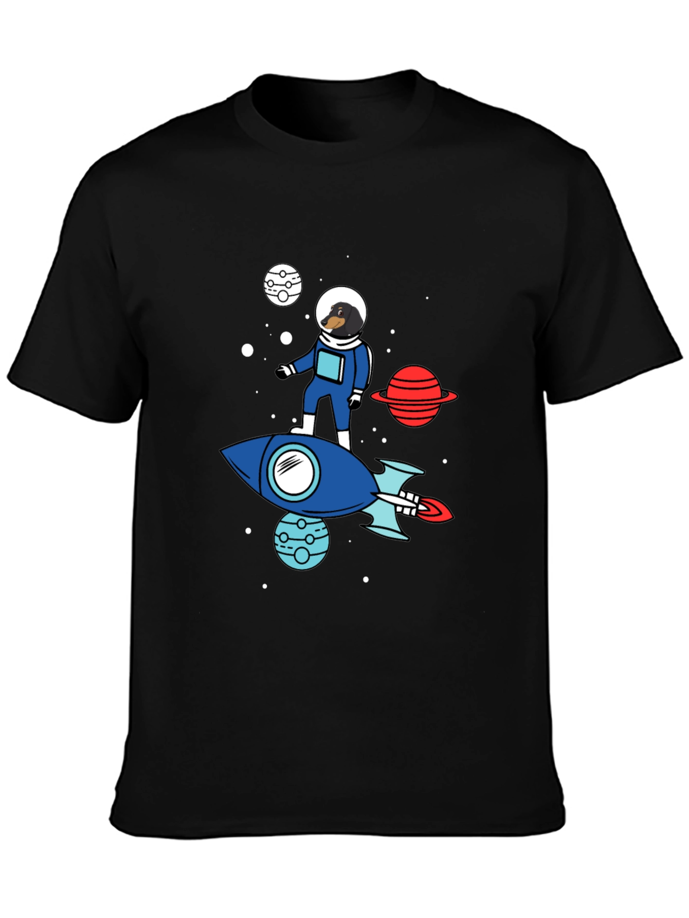 Dachshund Astronaut T-Shirt - Space Dog Tee