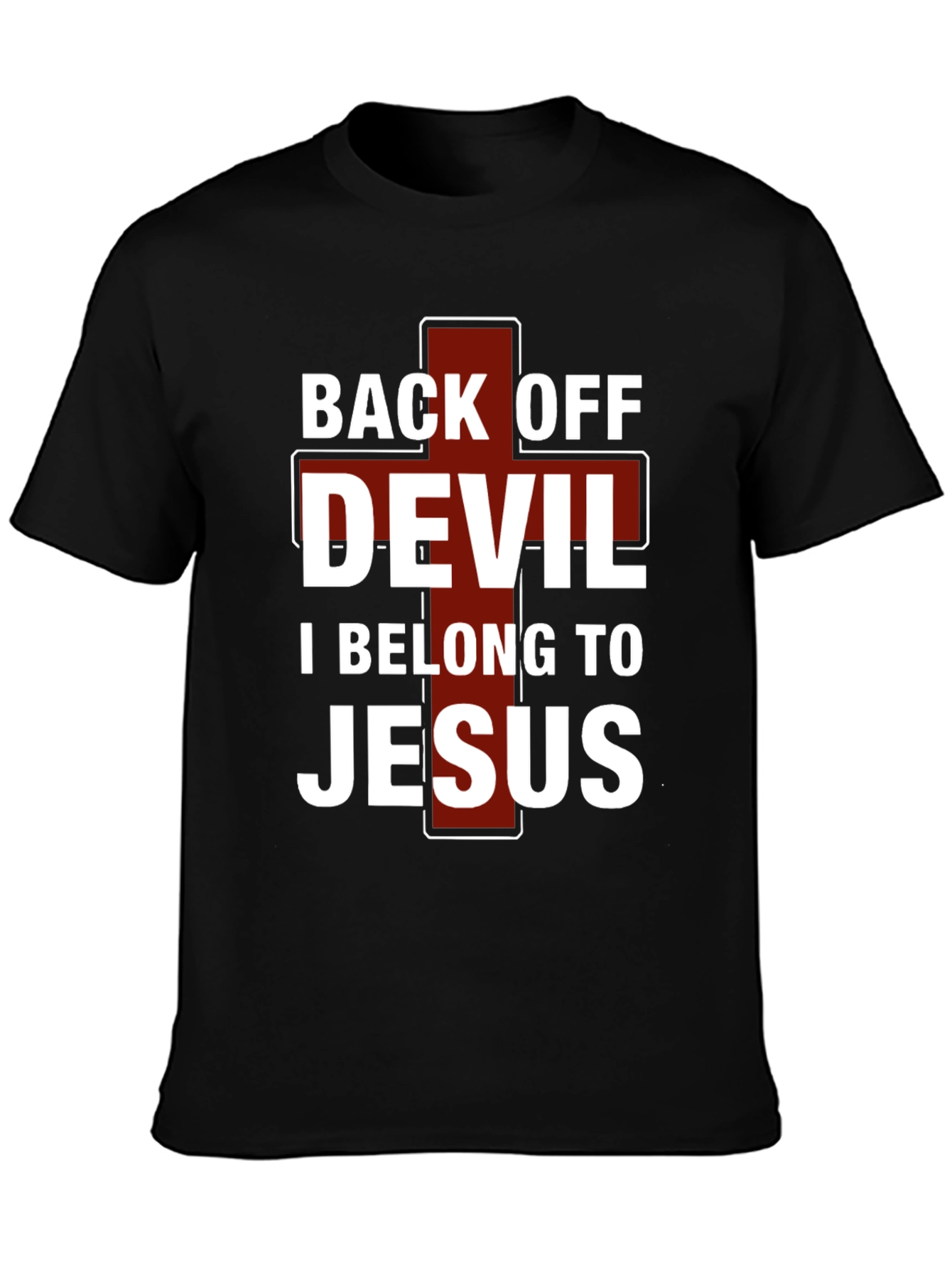 Back Off Devil Jesus T-Shirt - Christian Apparel